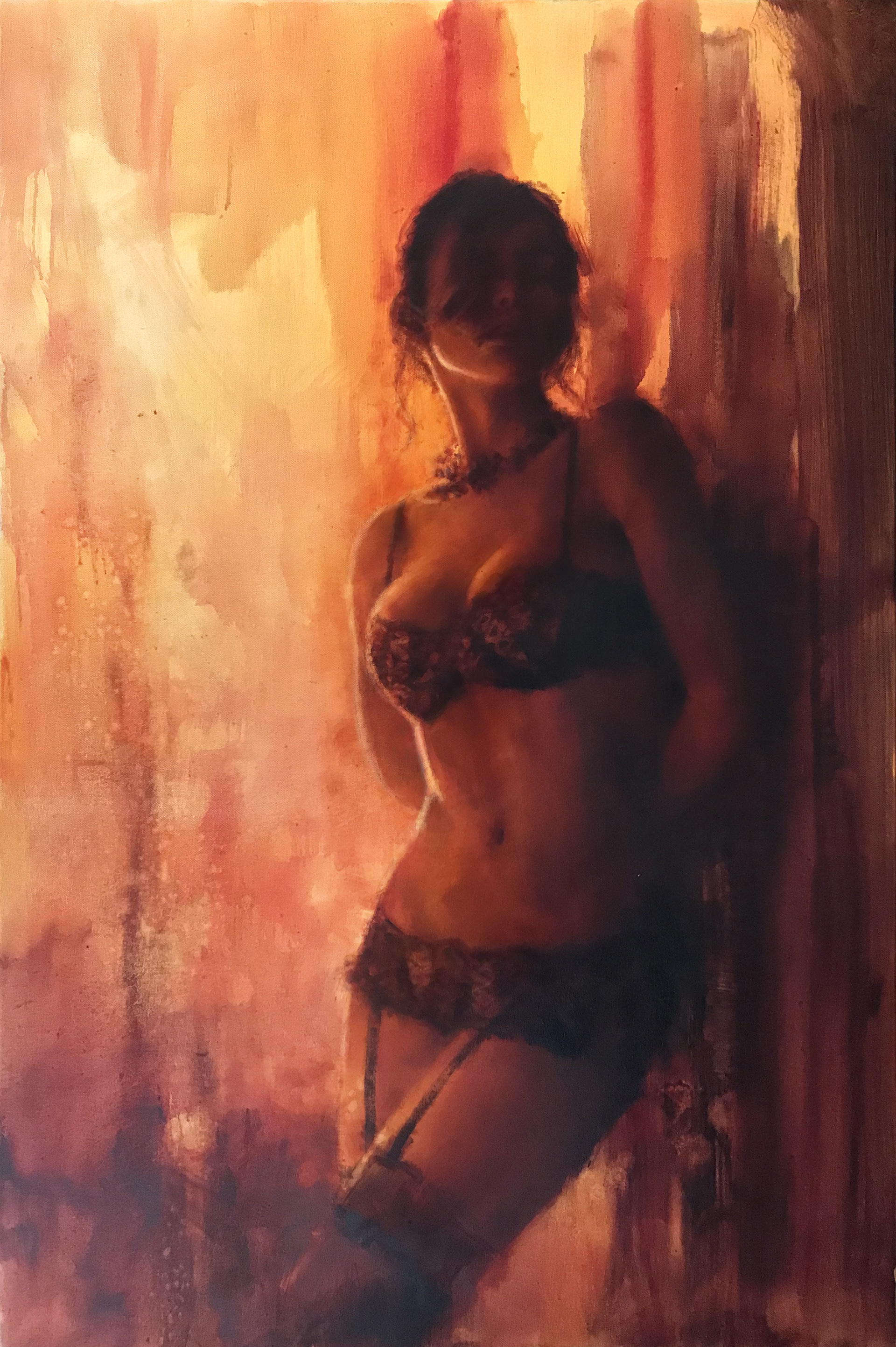 Double dare, 61 x 90cm, oil on canvas.