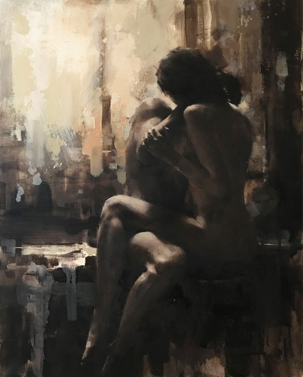 Bipolar midnight, 40 x 50cm, oil.
