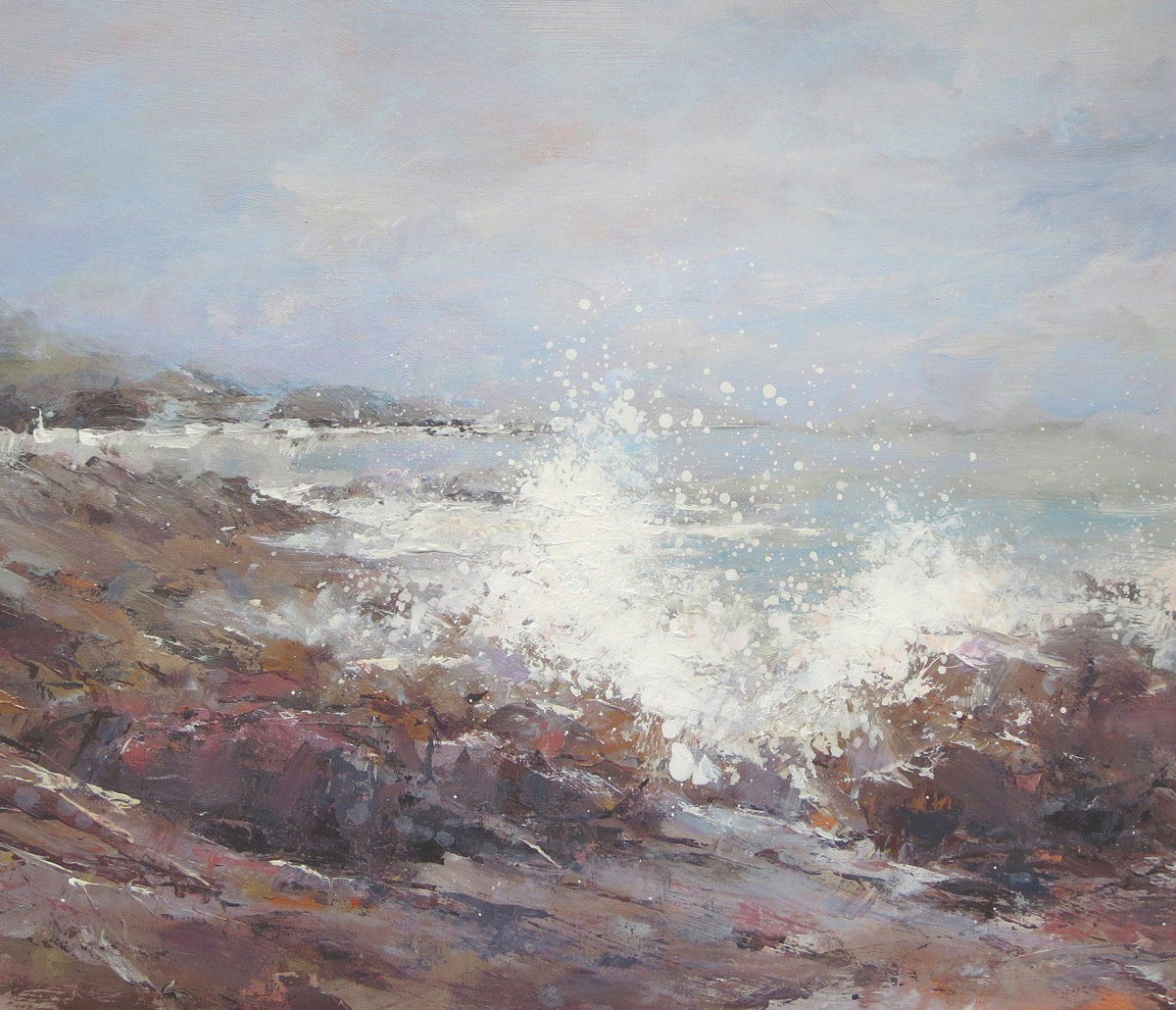Wave off Snaple point, 35 x 25cm, acrylic.