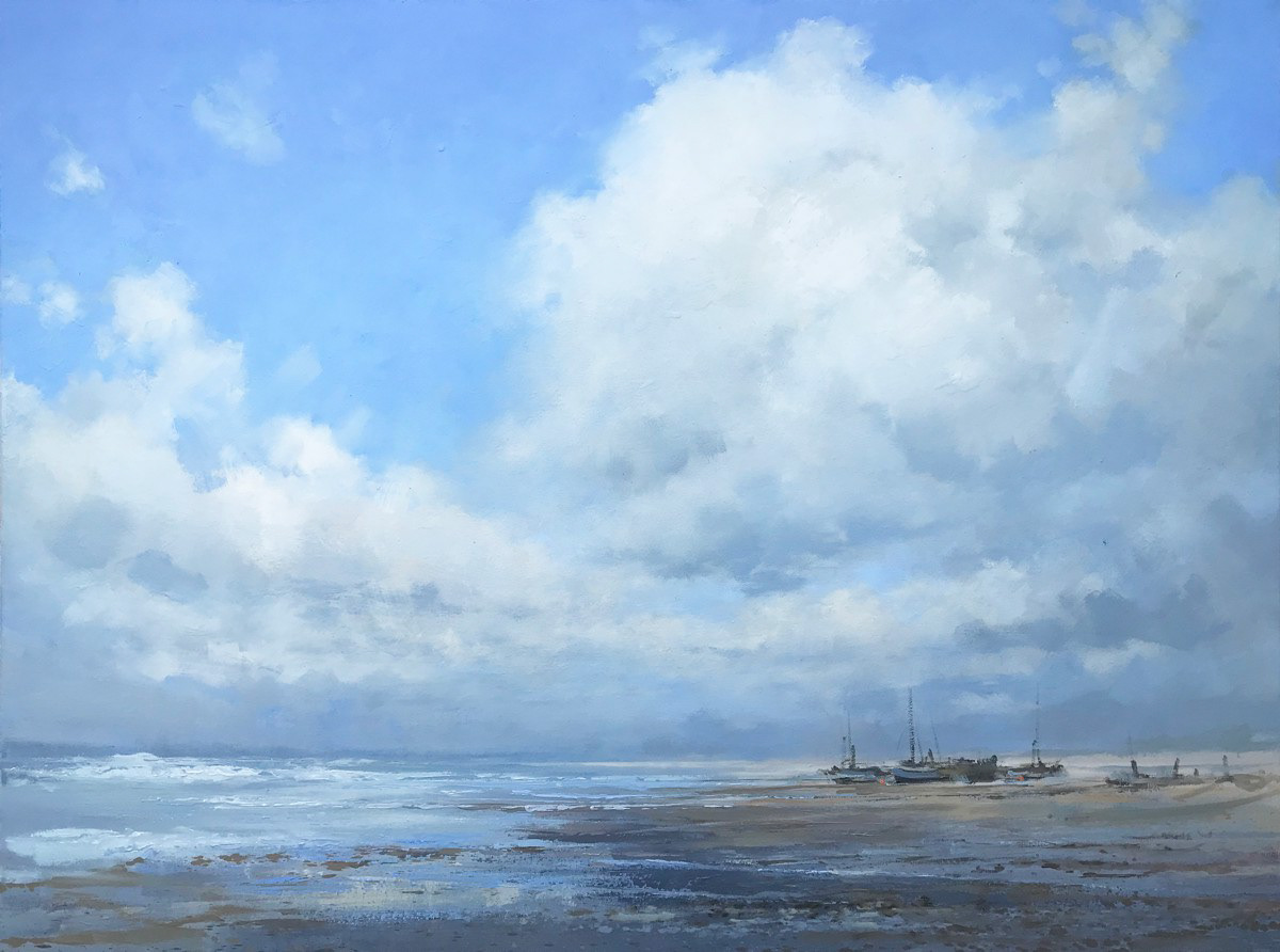 Puddles, 120 x 90cm, oil.