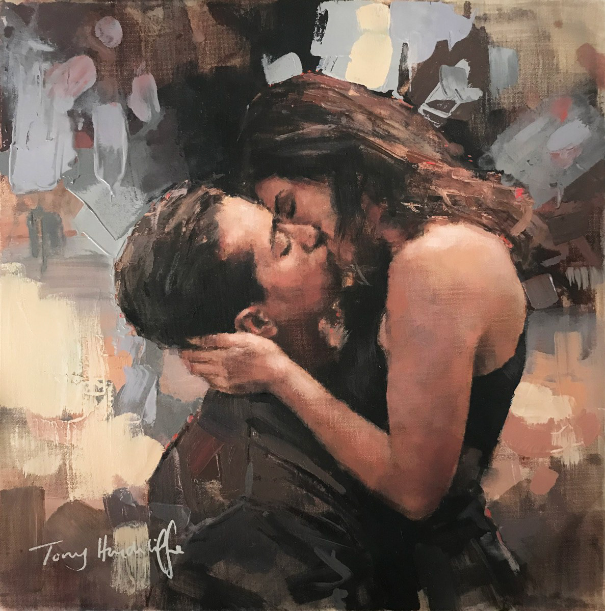 Long goodbyes, 30 x 30cm, oil.