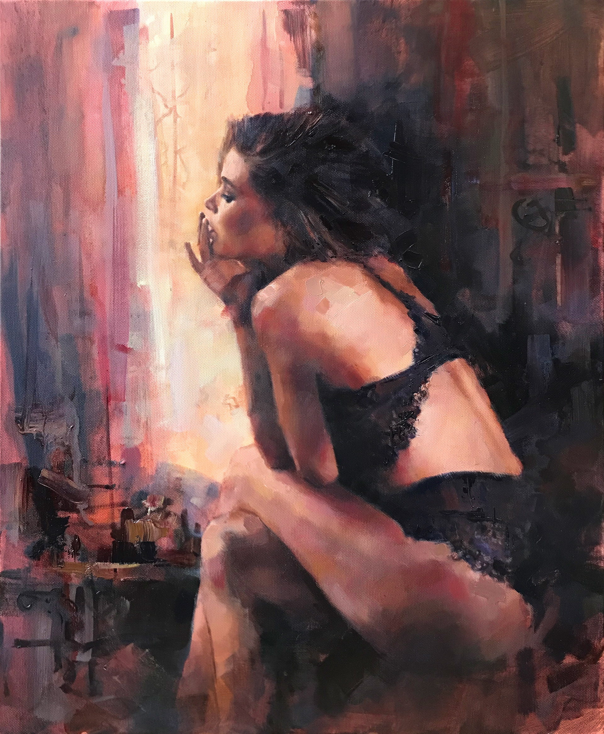 Half a chance, 50 x 60cm, oil on canvas.