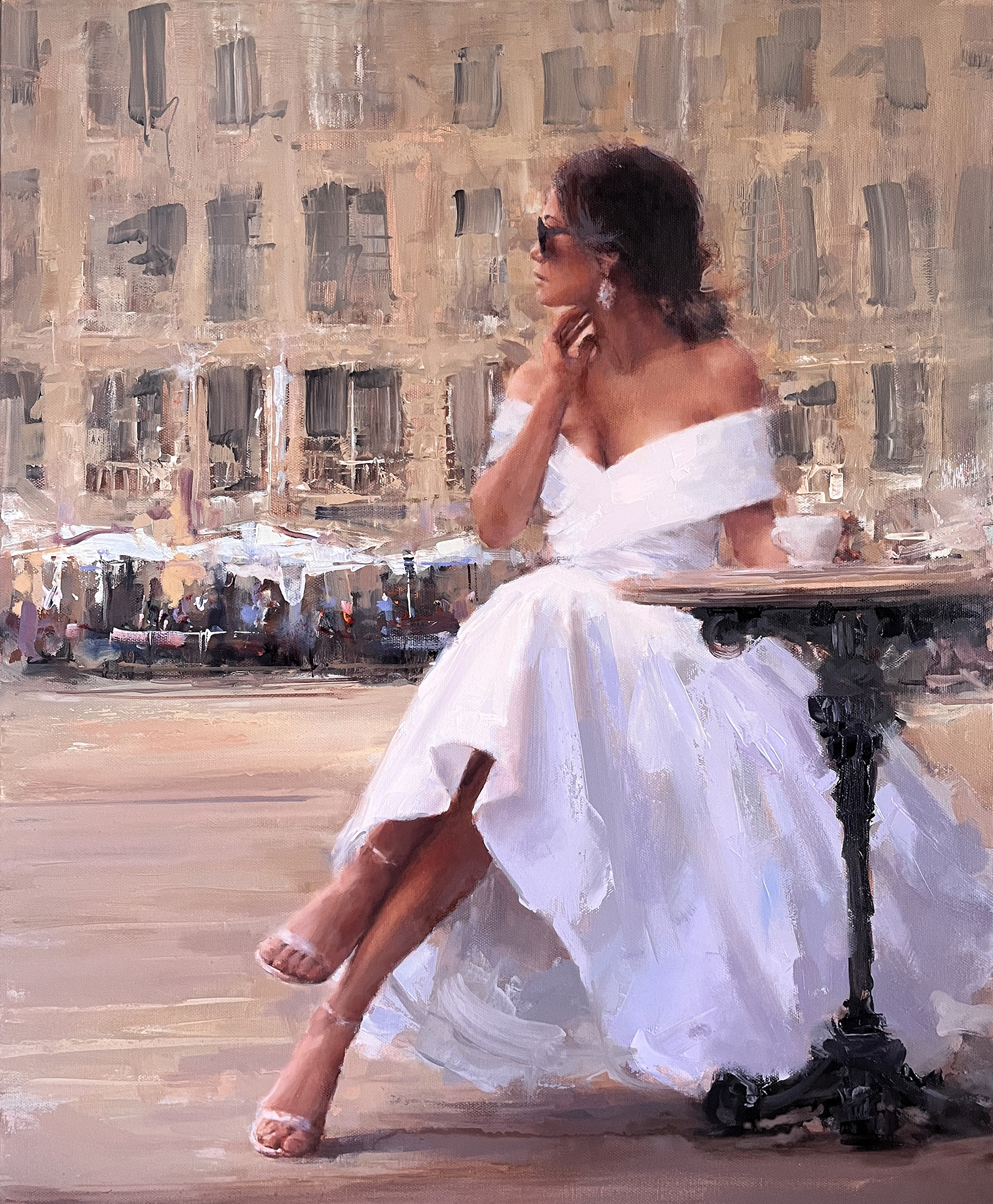 Cafe au lait, 50 x 60cm