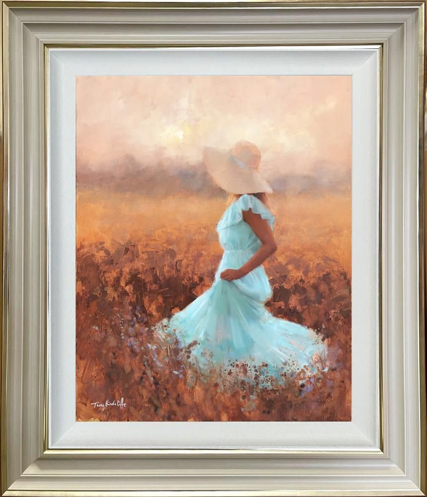 HUNTER'S MOON Limited Edition Studio Edition on Canvas Image Size 61 × 51 cm Overall Framed Size (including the frame) 86.2 x 76.2 cm Edition Size: 45 Framed - £795.00 (inc VAT) Ref: THE033 Studio Edition on canvas, capturing the figurative form. Unique brushmarks and palette knife strokes, helps build up each layer to form the final composition. Embellished with rich overpaints and texturing brushmark varnish.