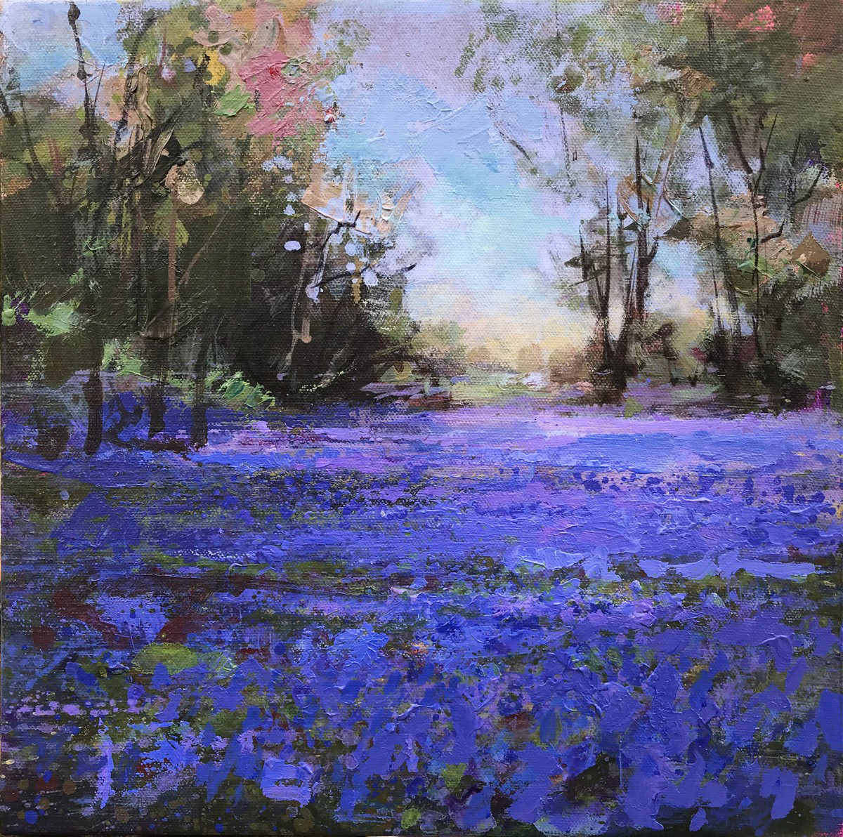 Hundreds and thousands, 30 x 30cm, acrylic.