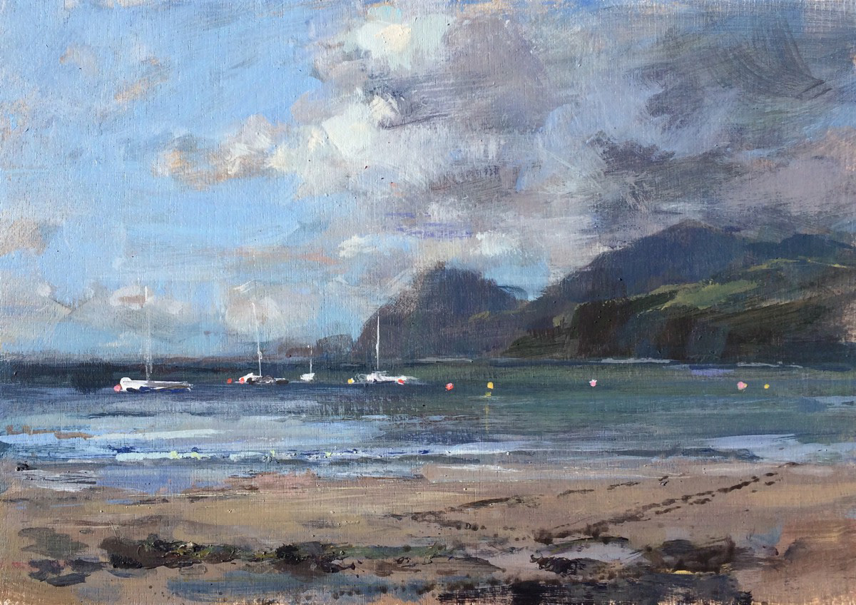 Almost high tide, 30 x 20cm, oil.