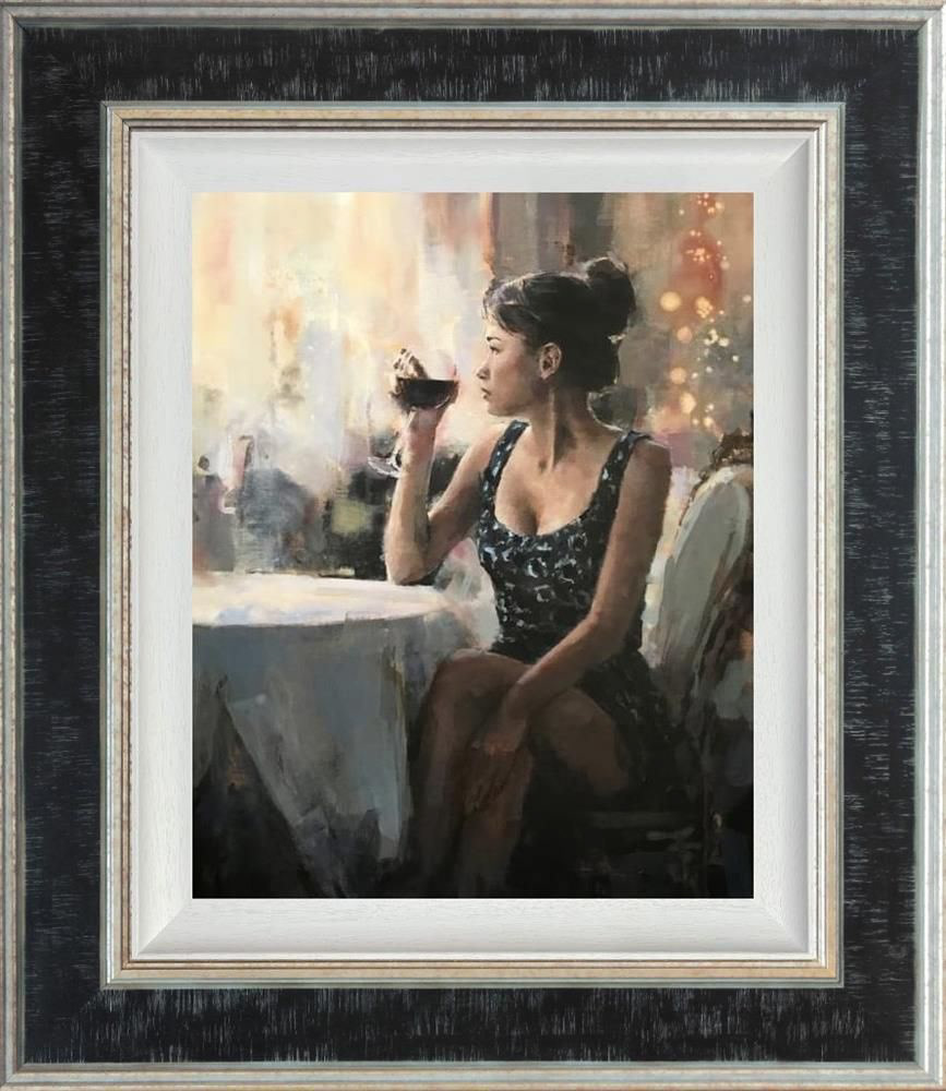 WAITING FOR YOU Limited Edition Studio Edition on Canvas Image Size 51 x 41 cm Overall Framed Size (including the frame) 78 × 68 cm Edition Size: 45 Framed - £695.00 (inc VAT) Ref: THE003 Studio Edition on canvas, capturing the figurative form. Unique brushmarks and palette knife strokes, helps build up each layer to form the final composition. Embellished with rich overpaints and texturing brushmark varnish.