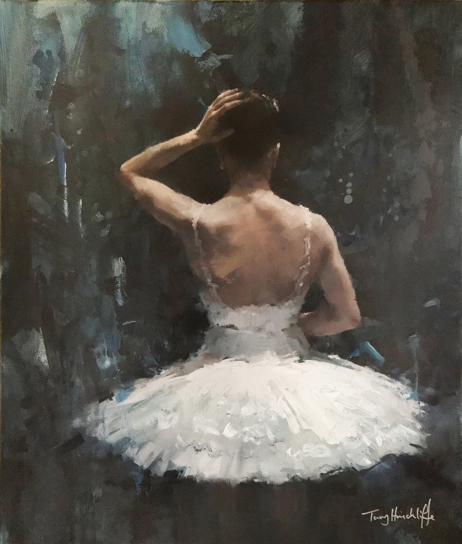 New moon, 40 x 50cm, oil on canvas.