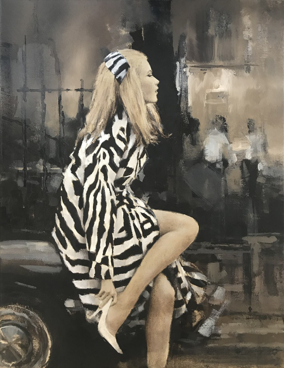 Time for me to fly, 35 x 45cm, oil.
