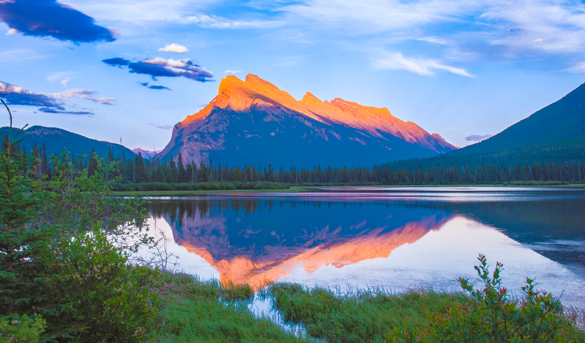 Evening Reflections, Vermillion Lakes