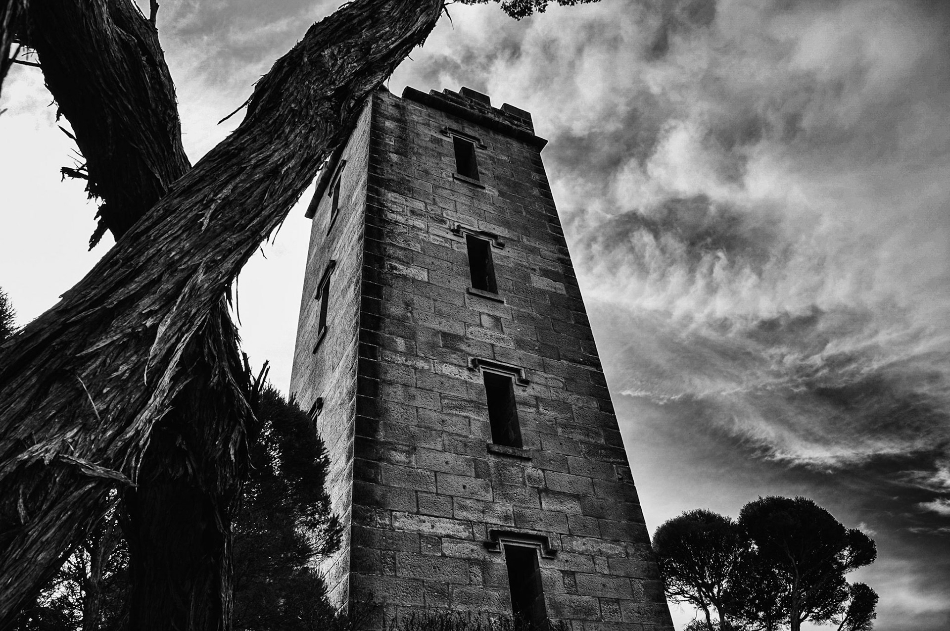 Originally built as a lighthouse by Ben Boyd it was taken over by the Davidson family and used as alookout for whales, Eden NSW
