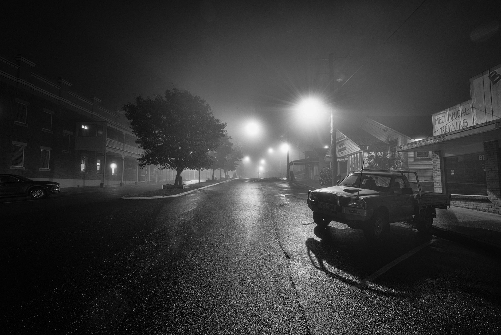 Misting rain and fog in Dorrigo