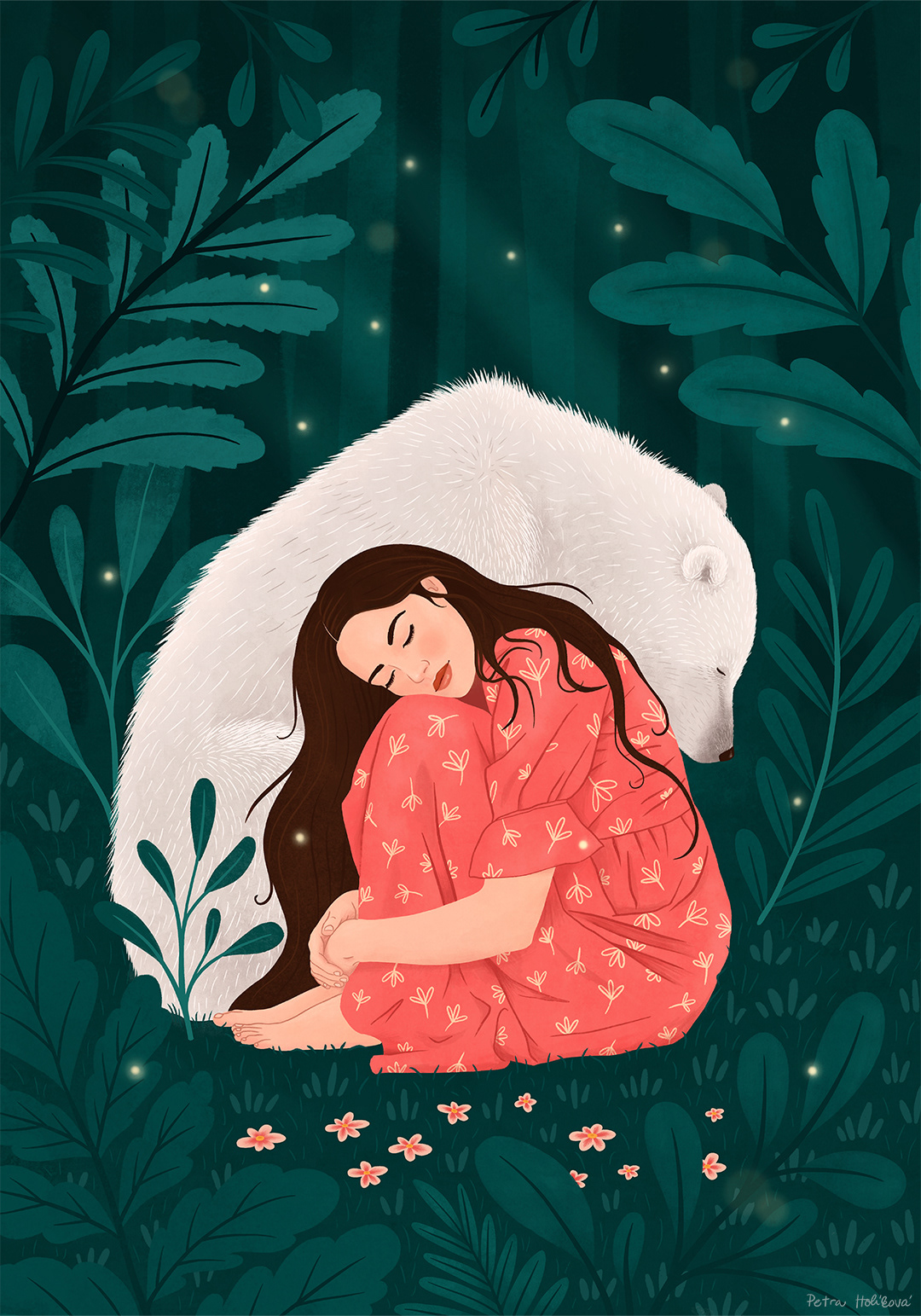 In the woods - digital painting