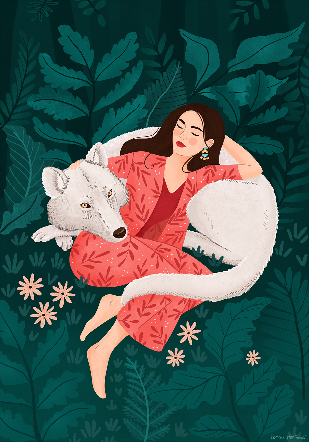 Polar wolf - digital painting