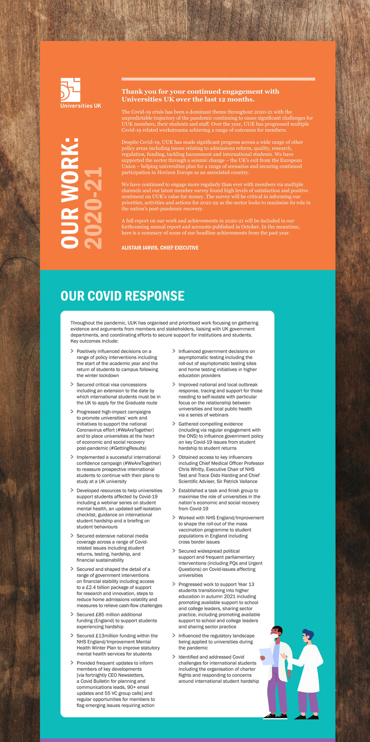 Our Work 2020-21: highlighting UUK's work in the past year