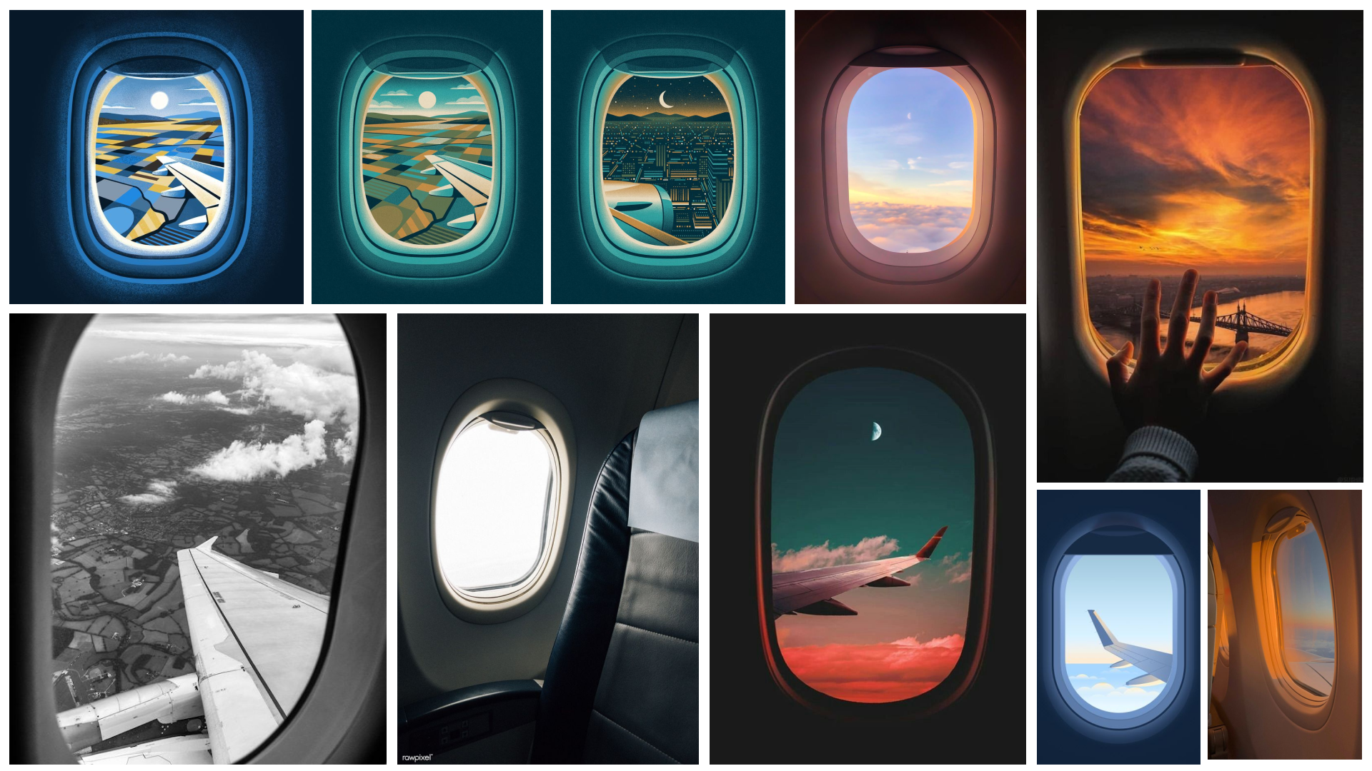 flight prep moodboard