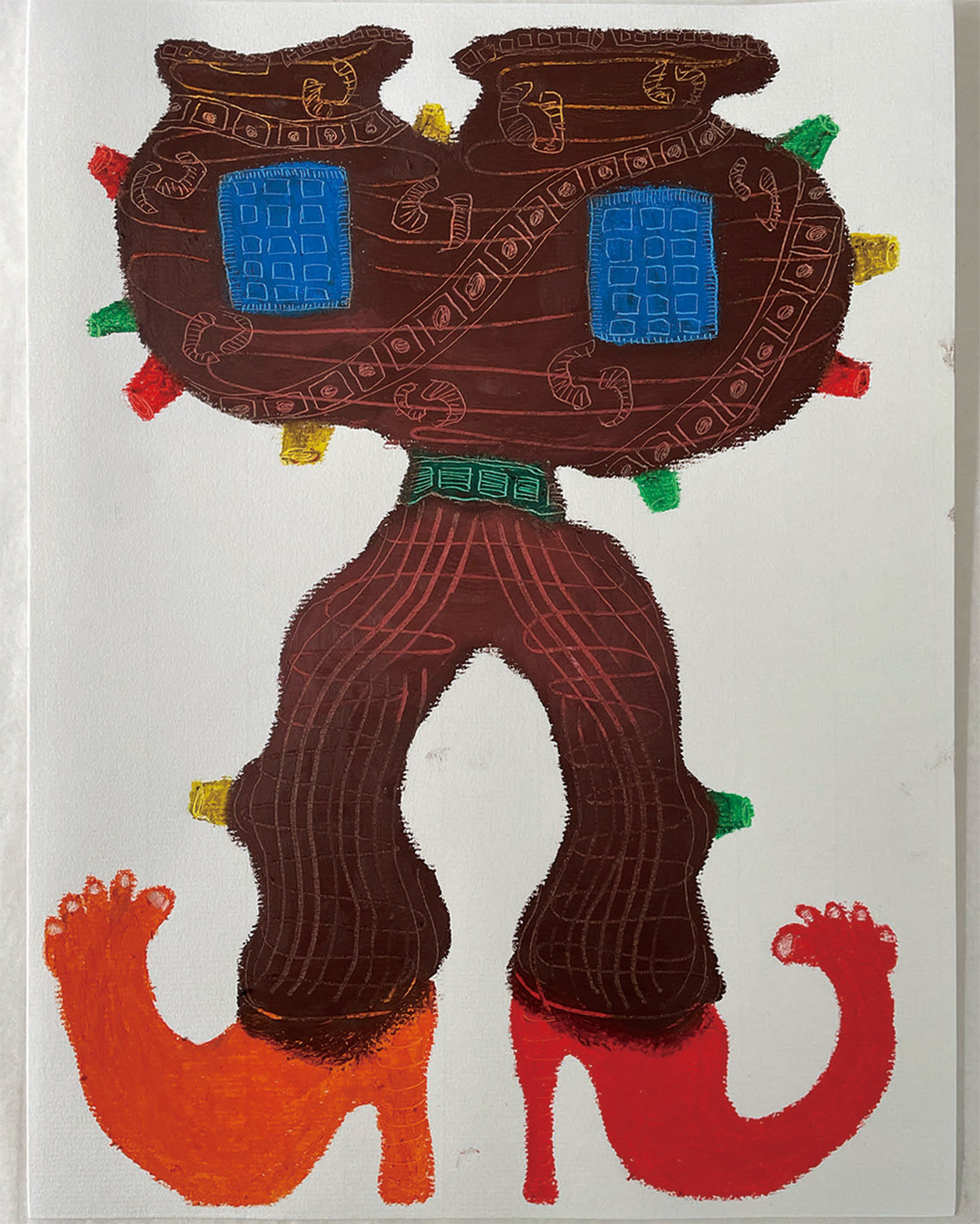 Oil pastel on paper /2023