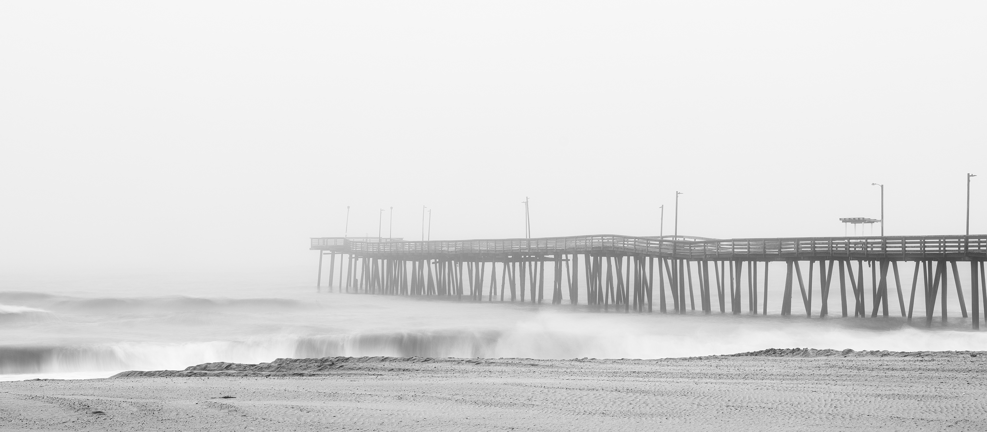 Foggy Virginia Beach Fishing Pier