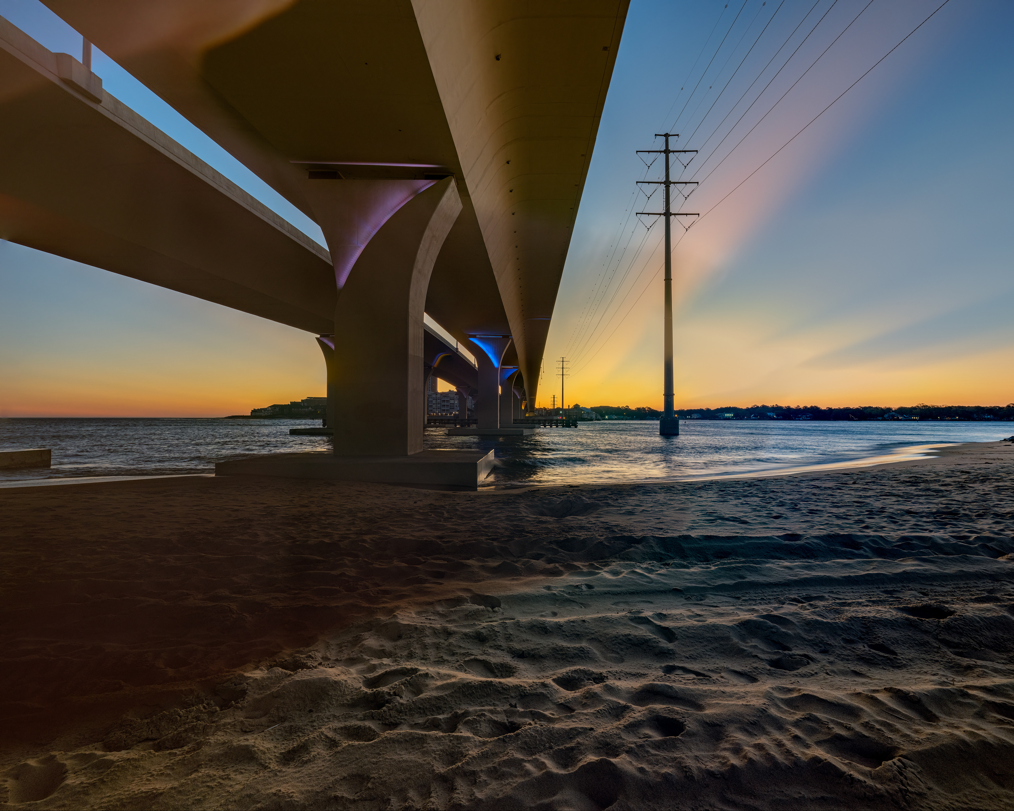 Lesner Bridge At Dawn