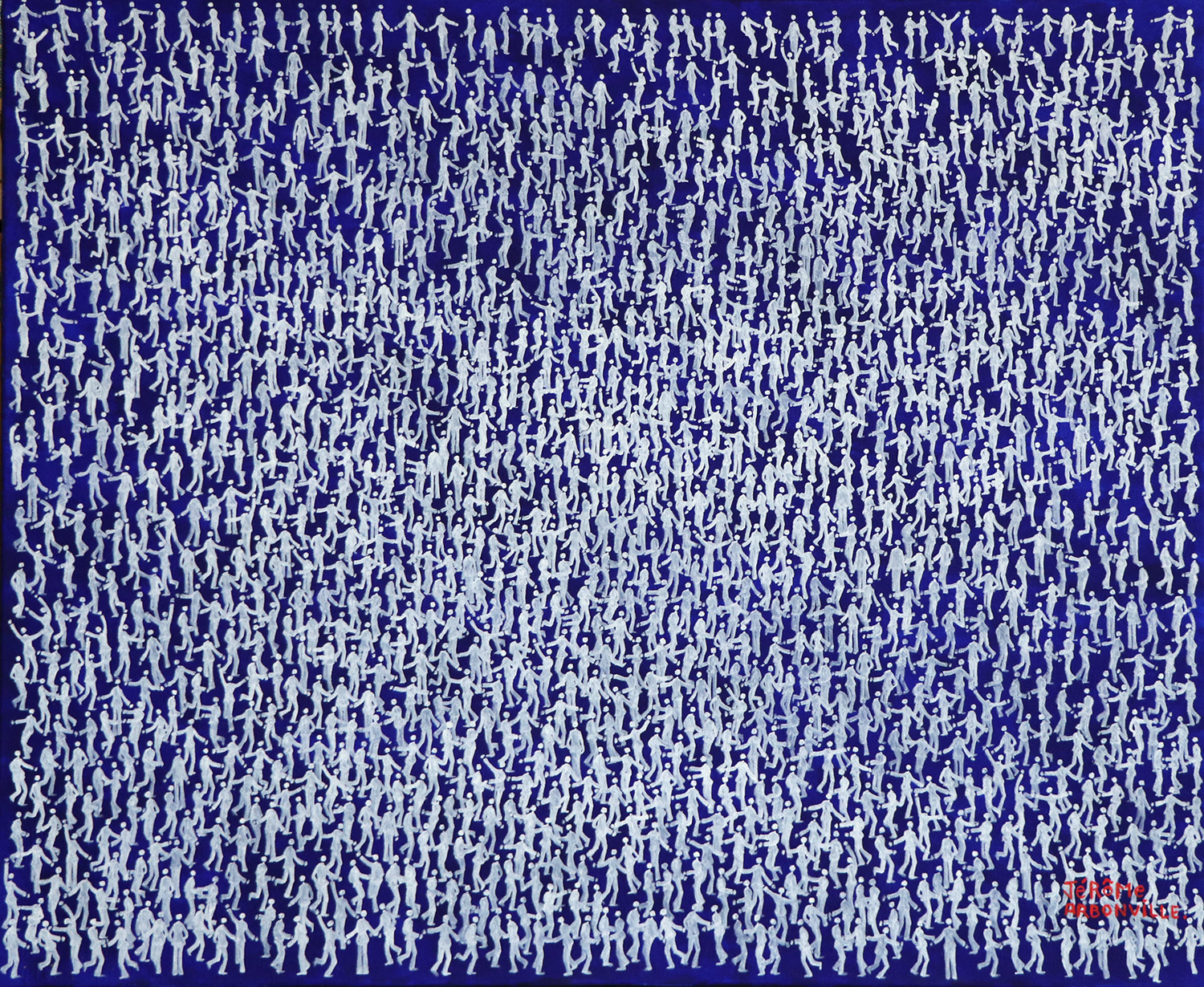 Dance Floor Bleu - 73 x 60 cm