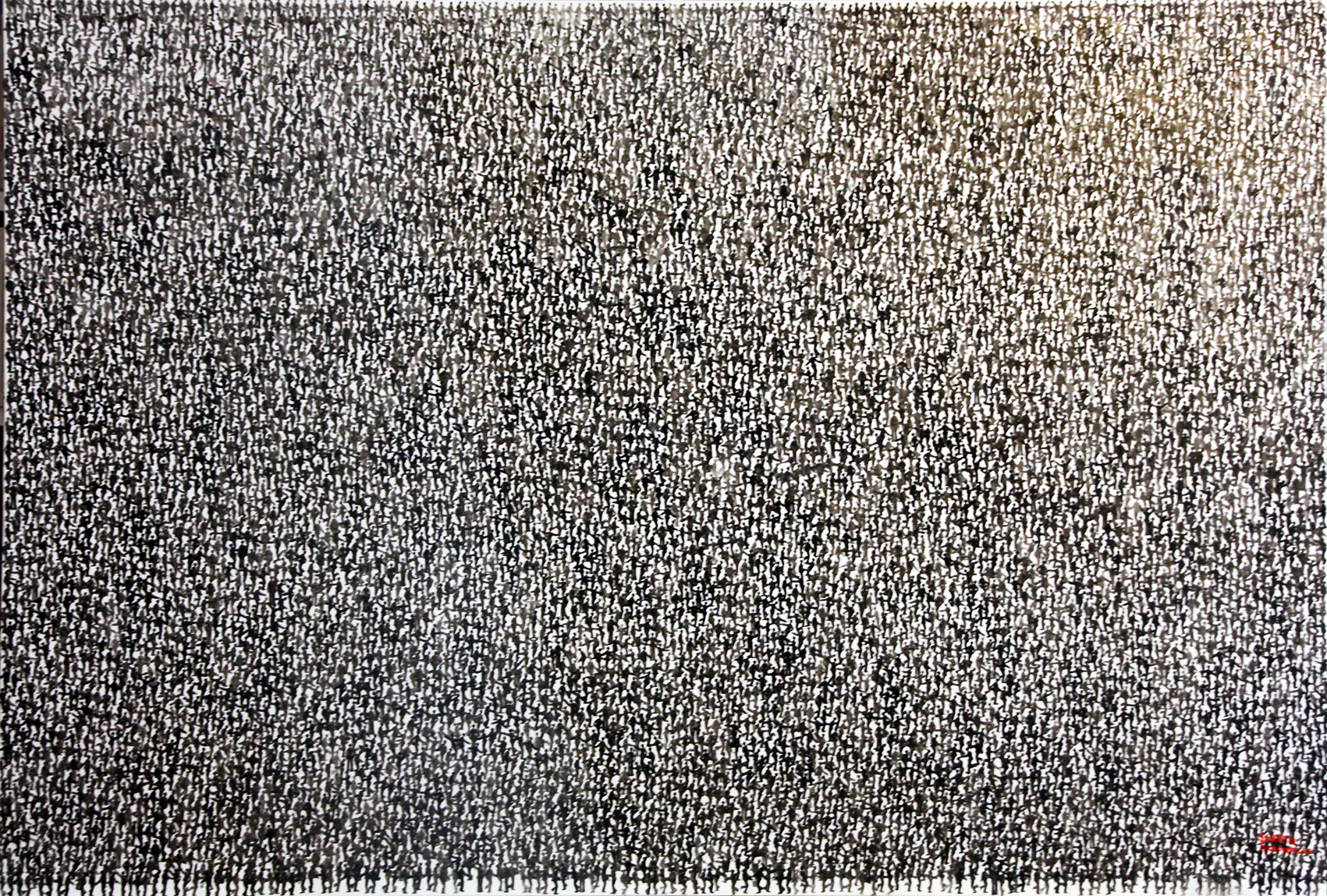 Foule - 130 x 90 cm