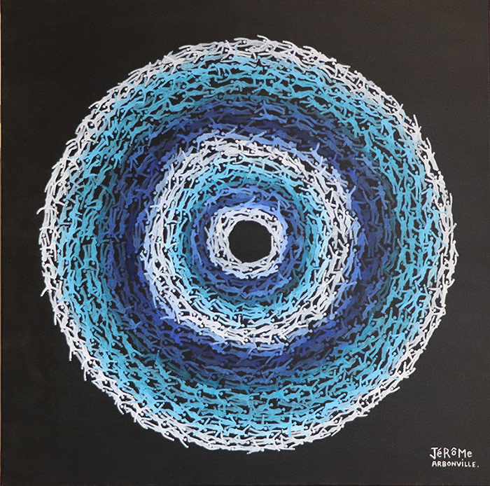 Trou noir # 3 - 50 x 50 cm