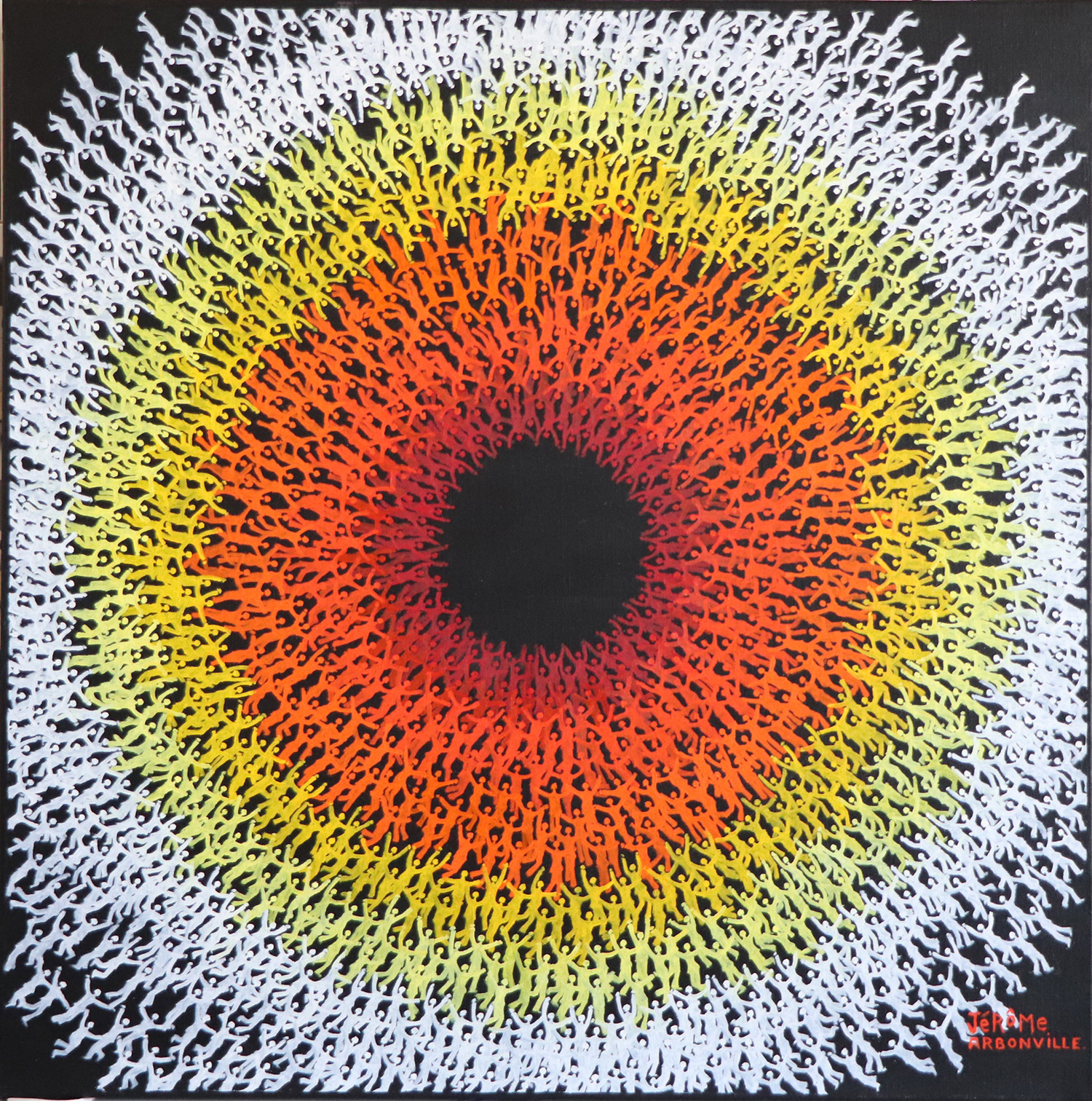 Trou noir # 2 - 60 x 60 cm