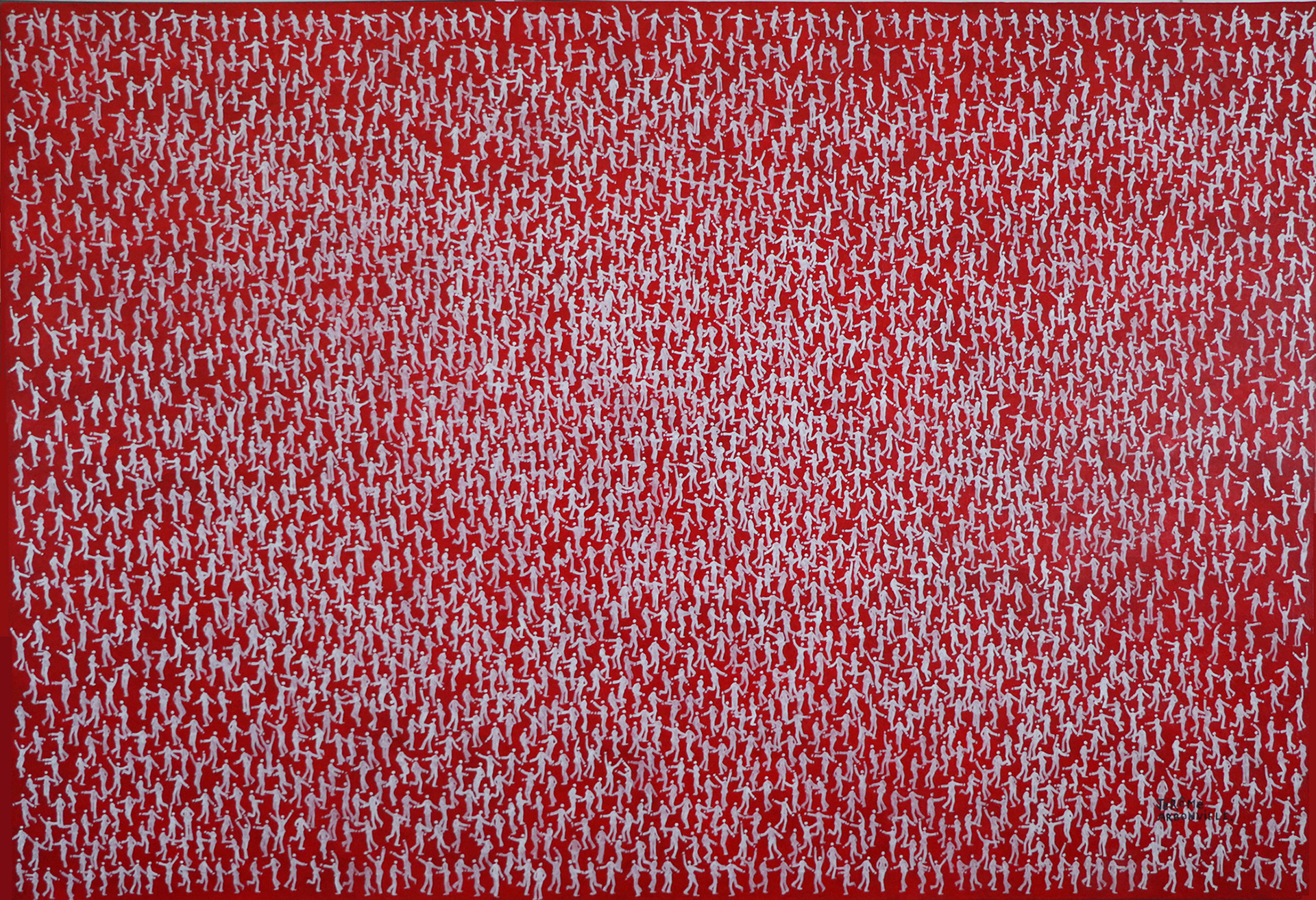 Dance floor rouge - 130 x 90 cm