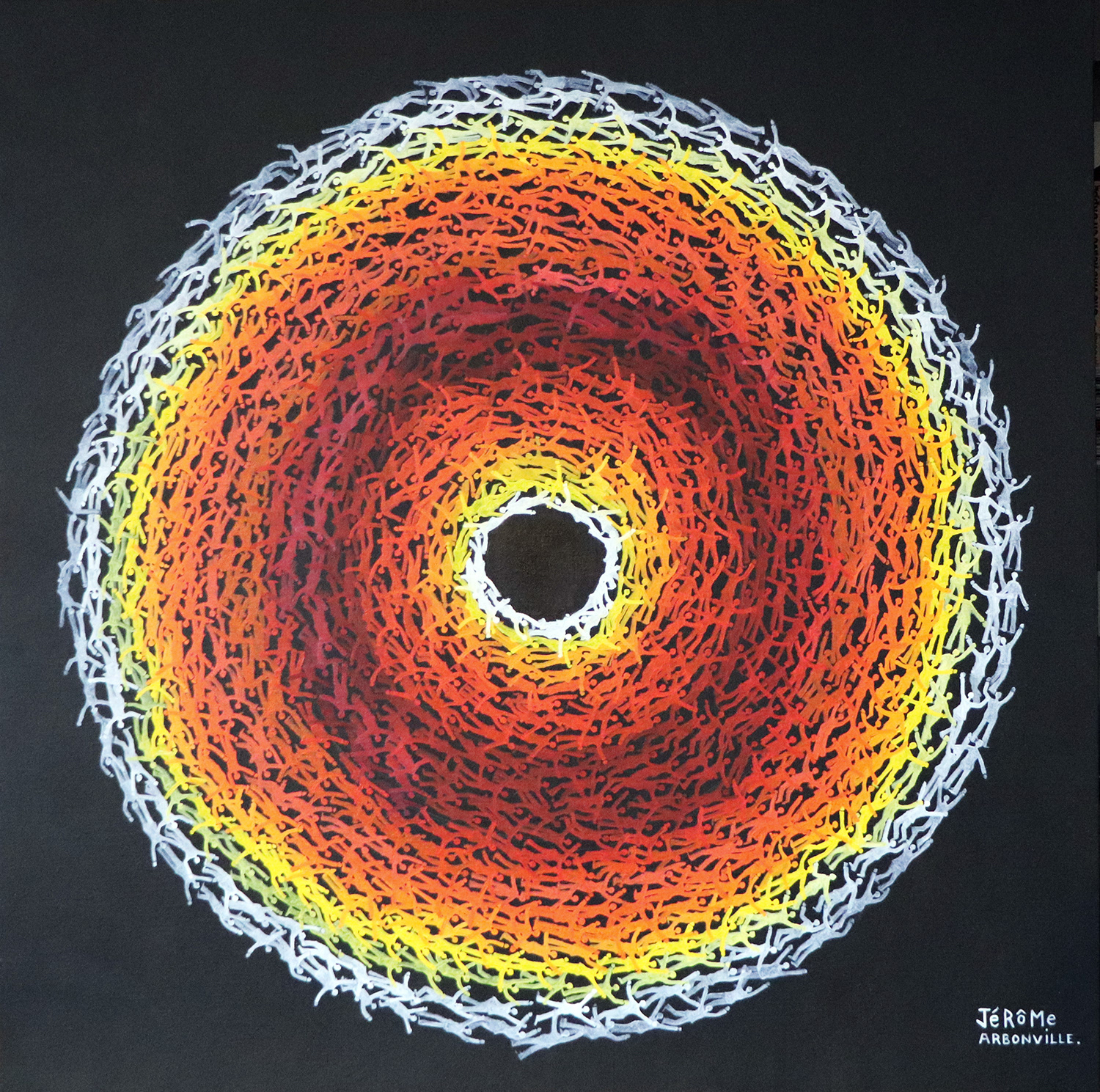 Trou noir # 1 - 80 x 80 cm