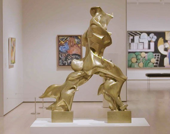 Unique Forms of Continuity in Space by Umberto Boccioni (1913)