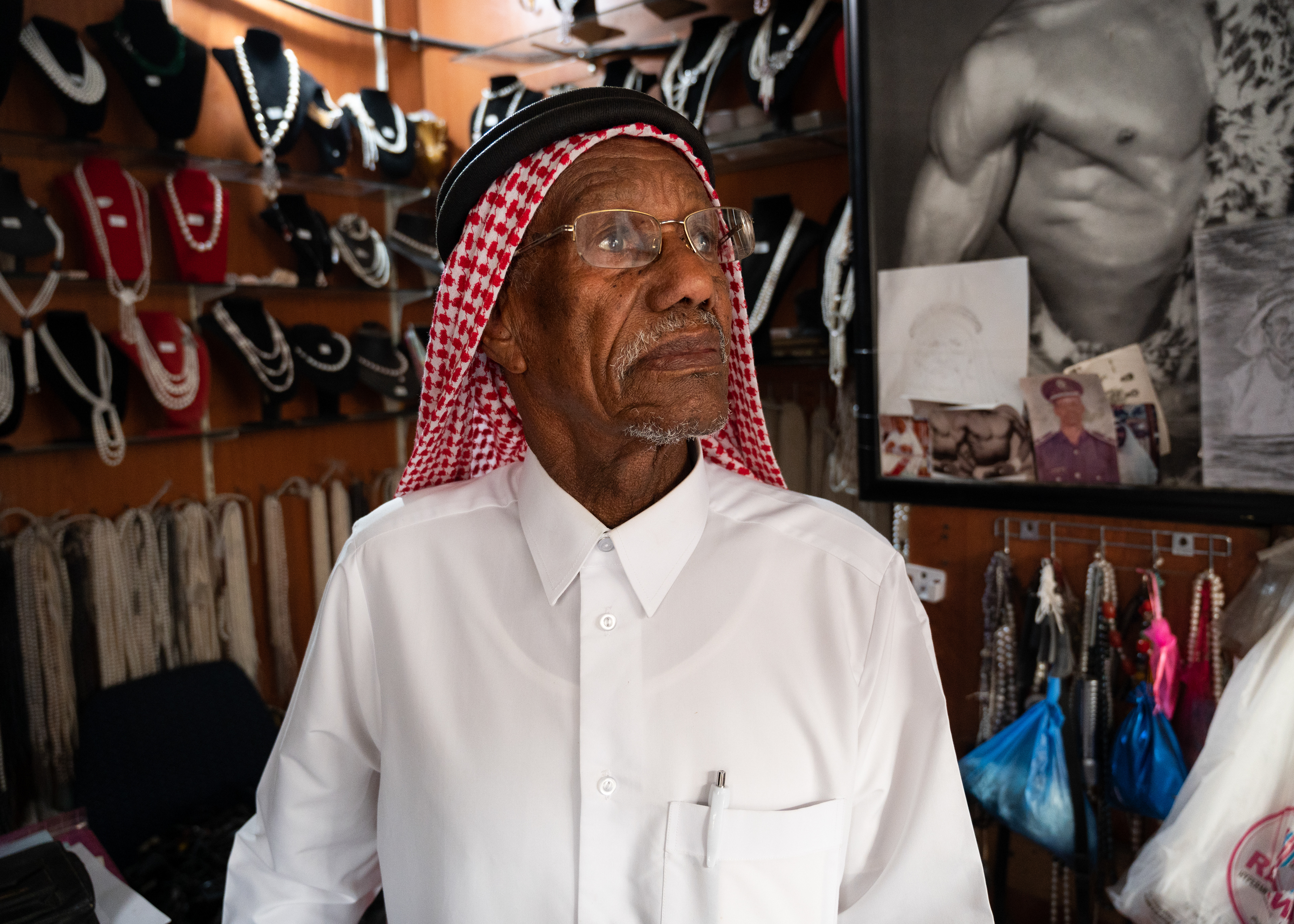 Jassem, now 87, became a pearl diver when he was 18.
