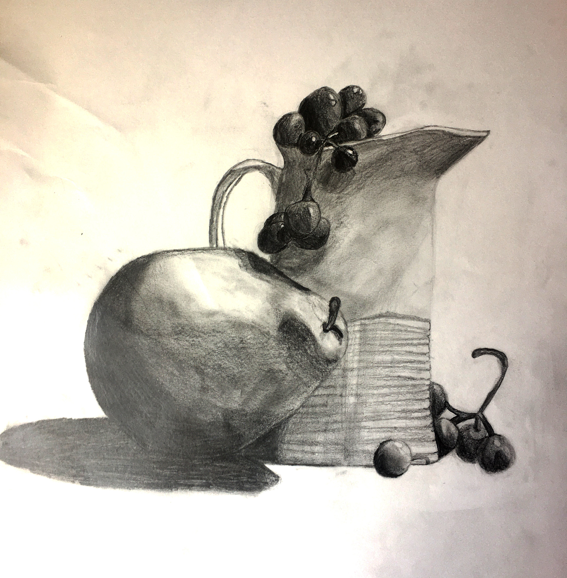 Beatrix White: "Pear Still Life" Drawing