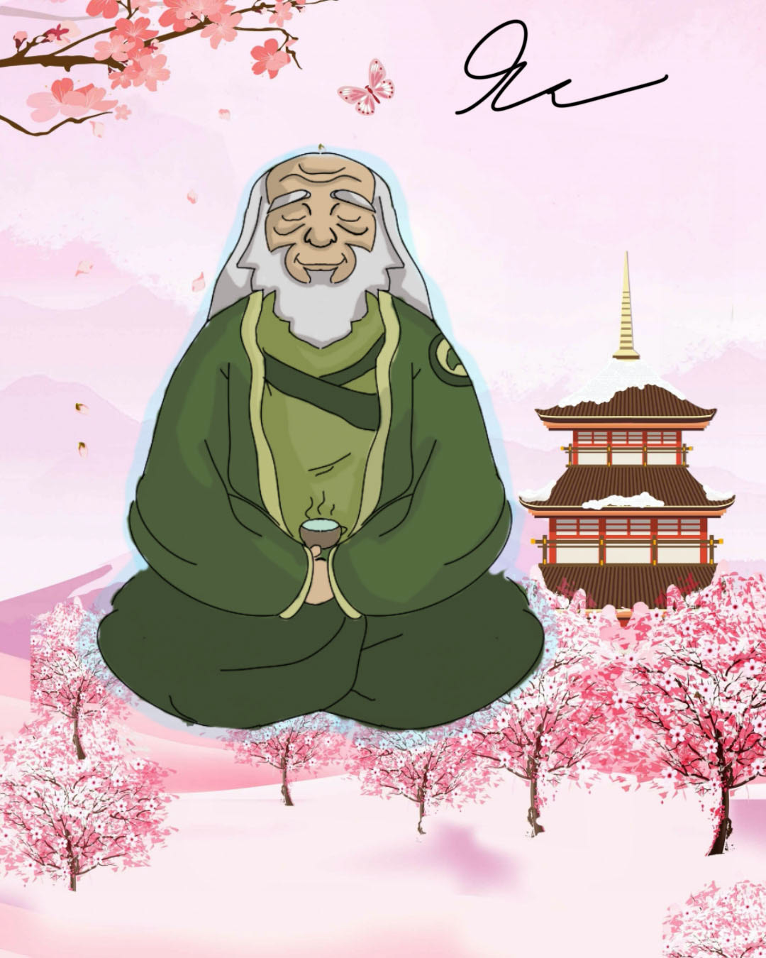 Isaac Rosasco: "Iron Cherry Blossom" -Graphic Design