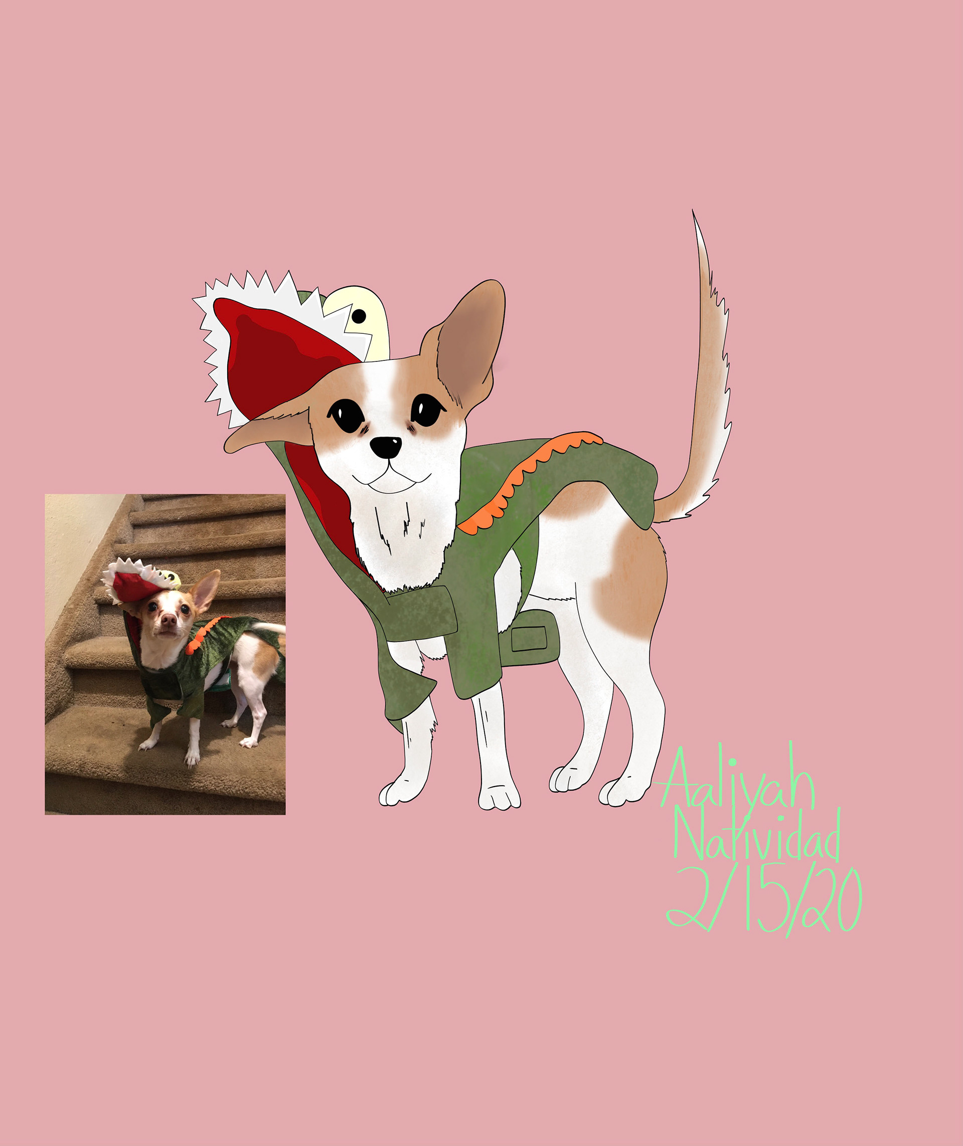 Aaliyah Natividad Zarate "La Luna"  Graphic Illustration