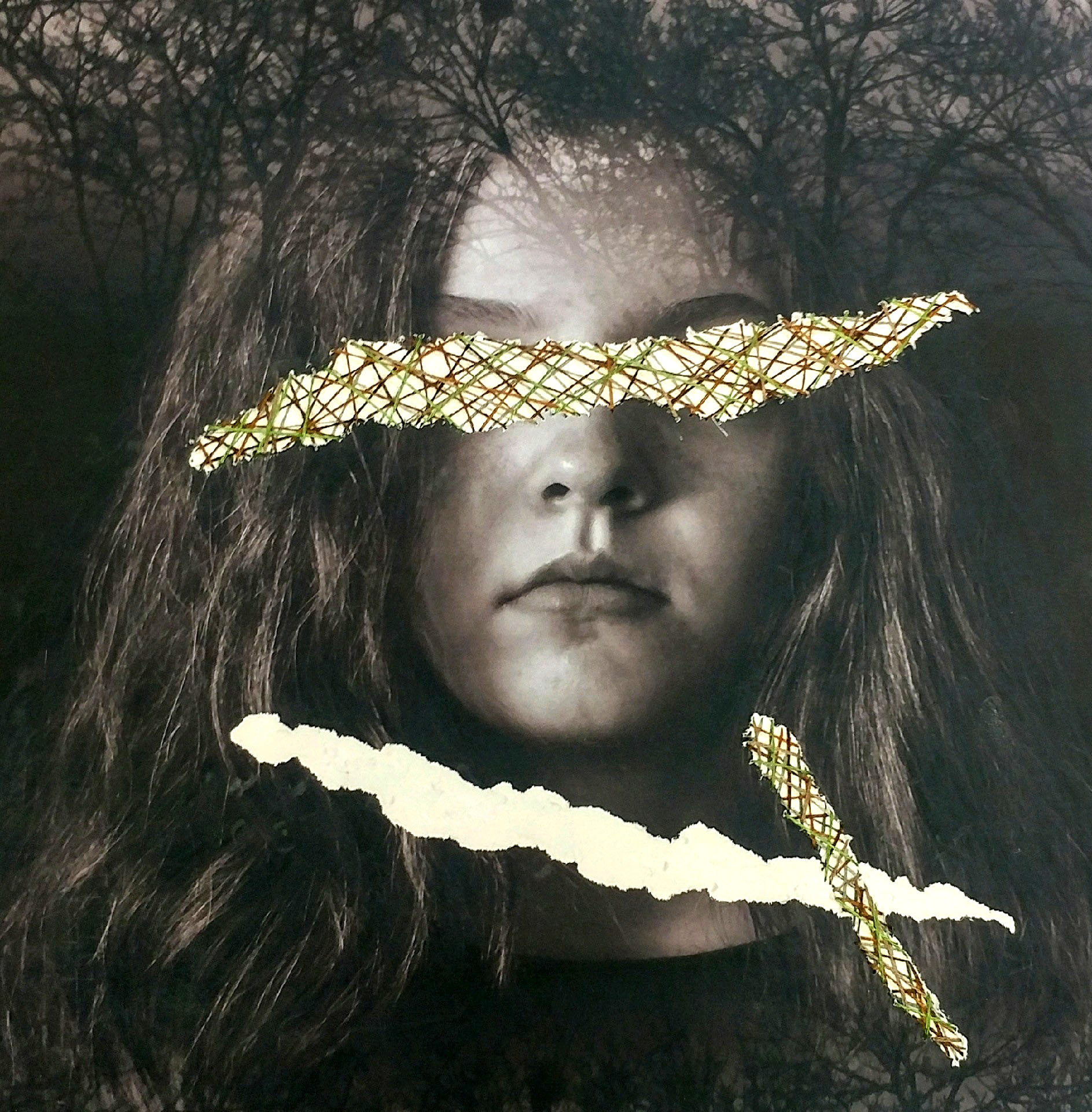 Tori Cunningham: "See Nothing, Say Nothing" Mixed Media