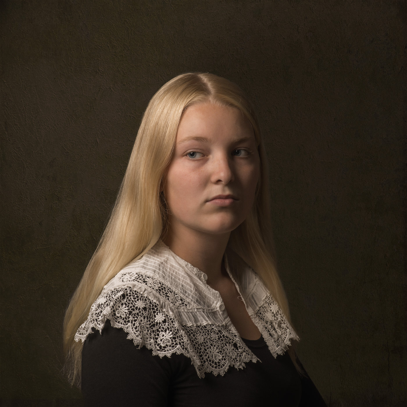 Girl with white collar II