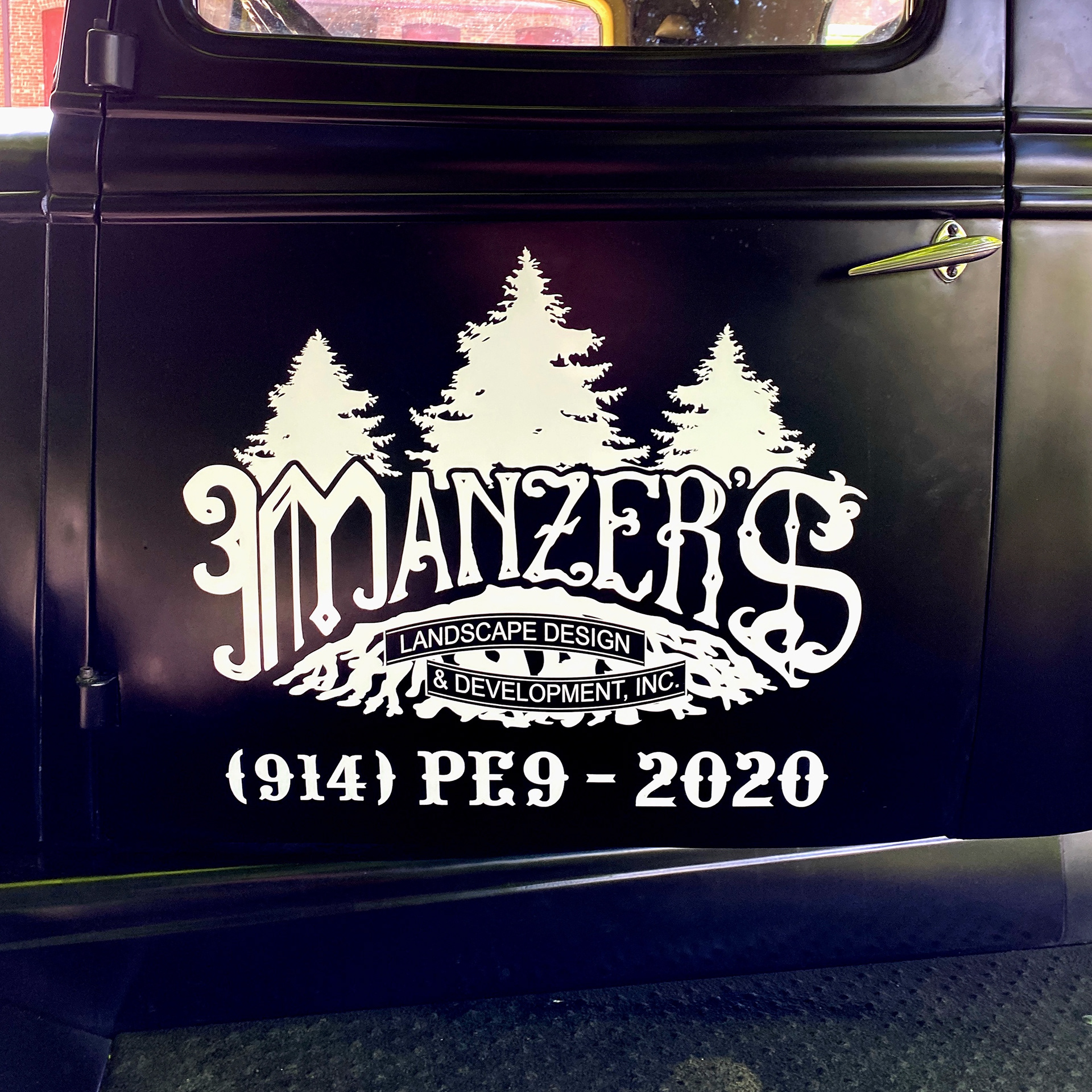 Manzer's vintage truck logo