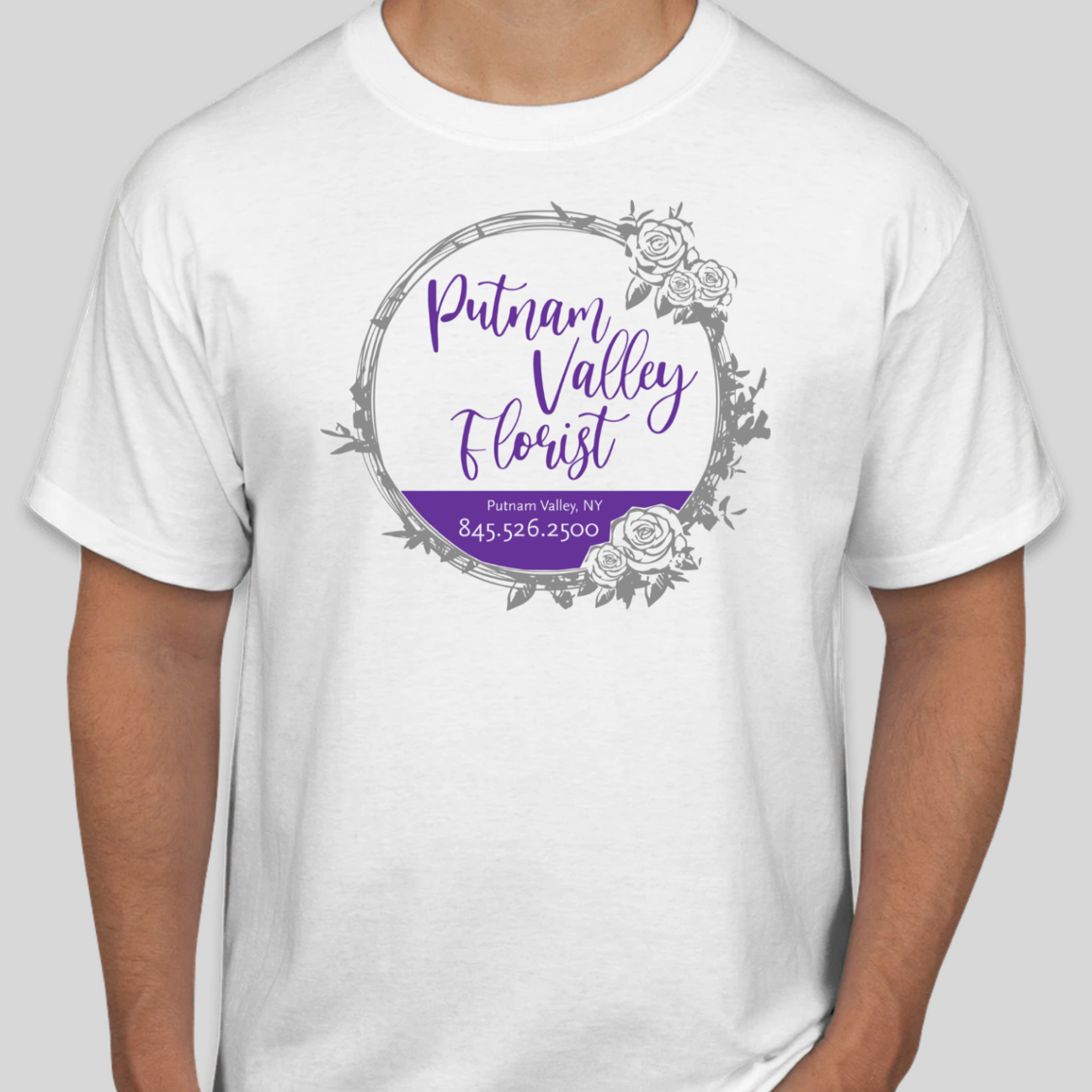 White PV Florist shirt