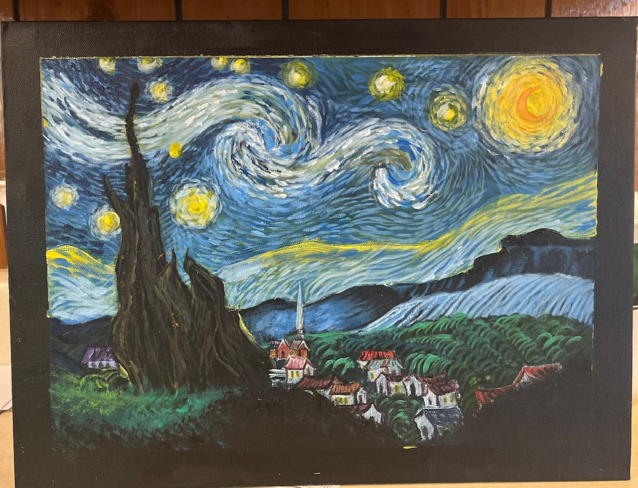 Starry Night acrylic 2023