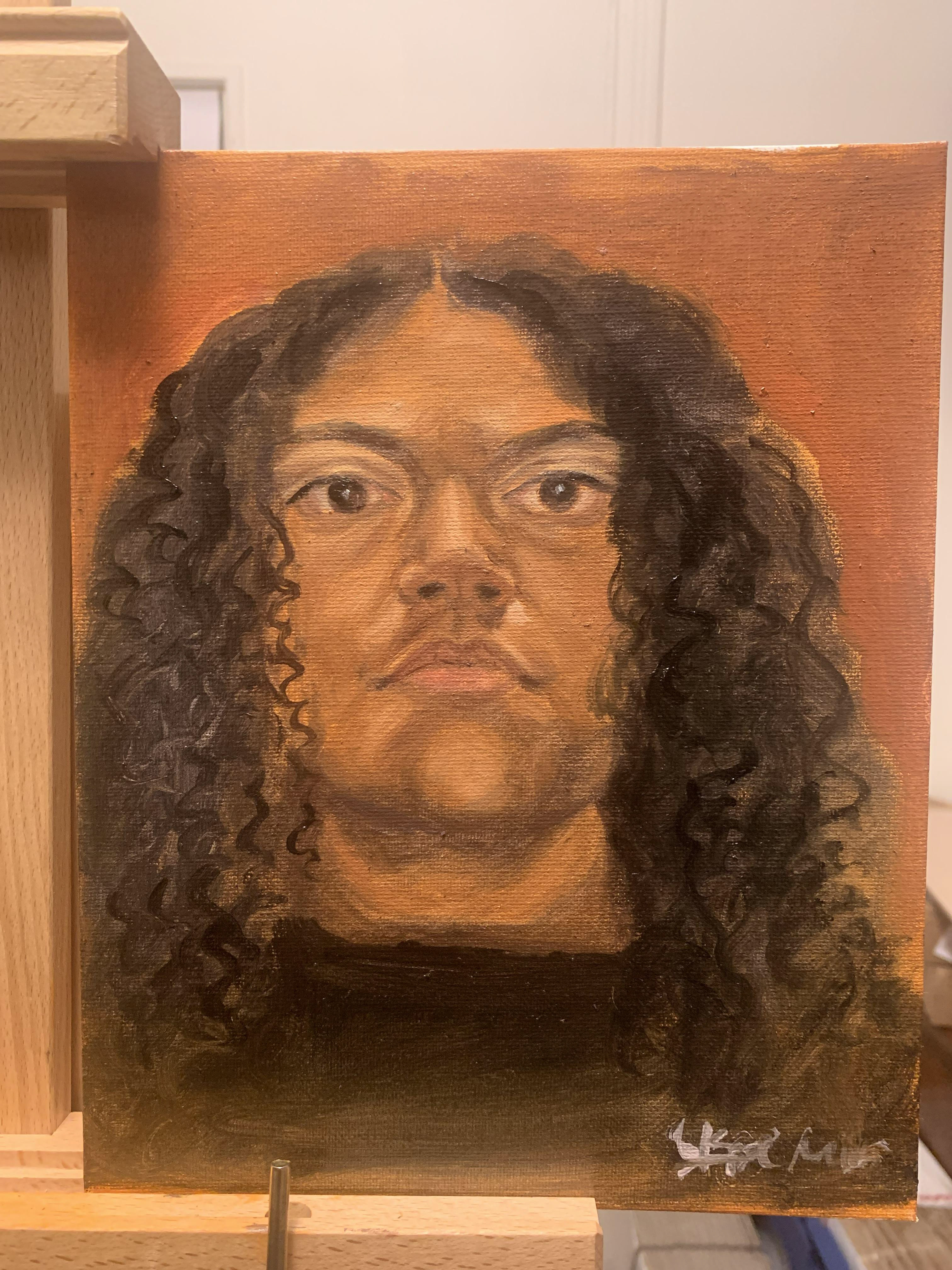 Self portrait 2 hour session - 2025 oils