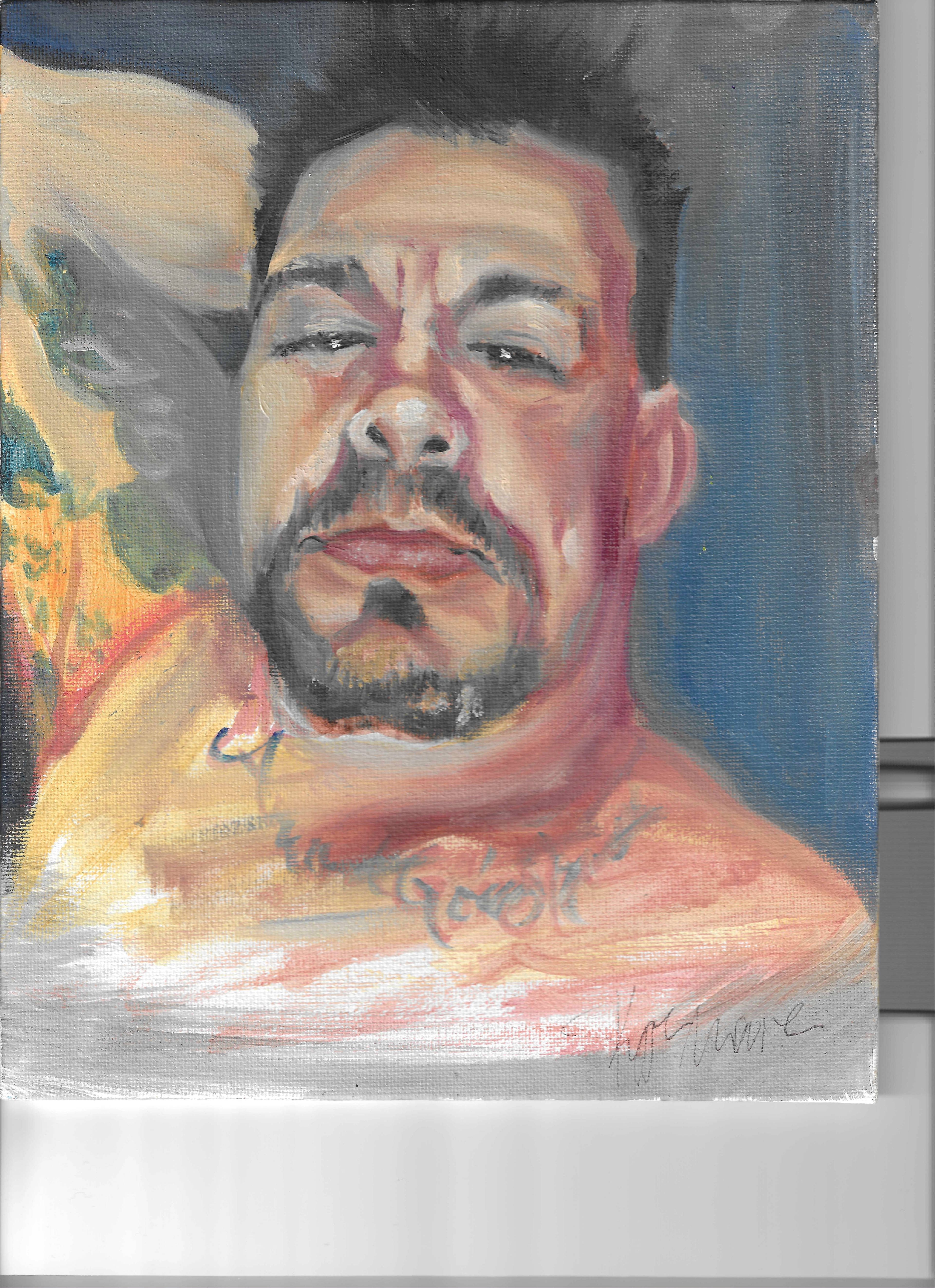 oils on canvas panel - my husband