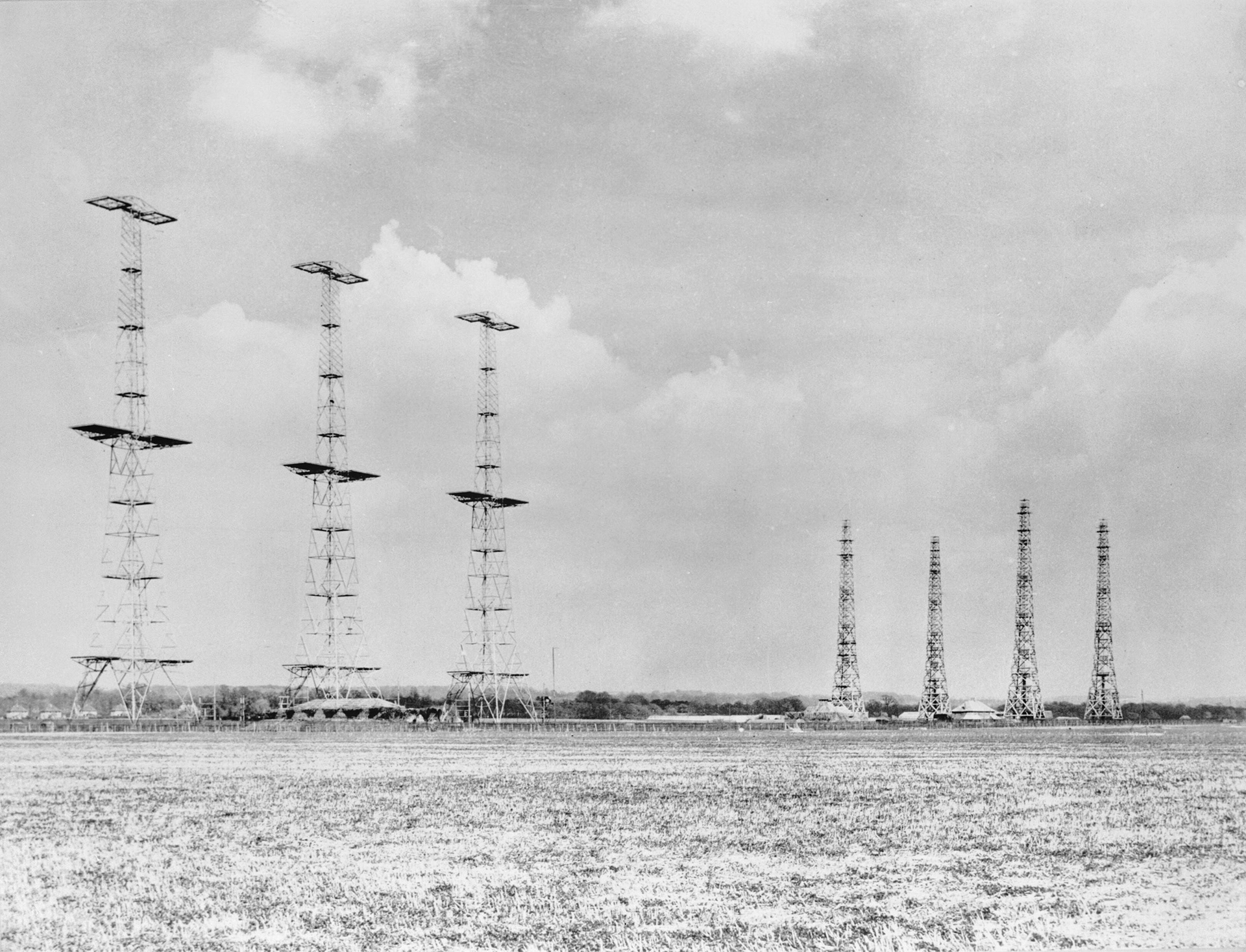 Chain Home radar installation at Poling, Sussex, 1945
