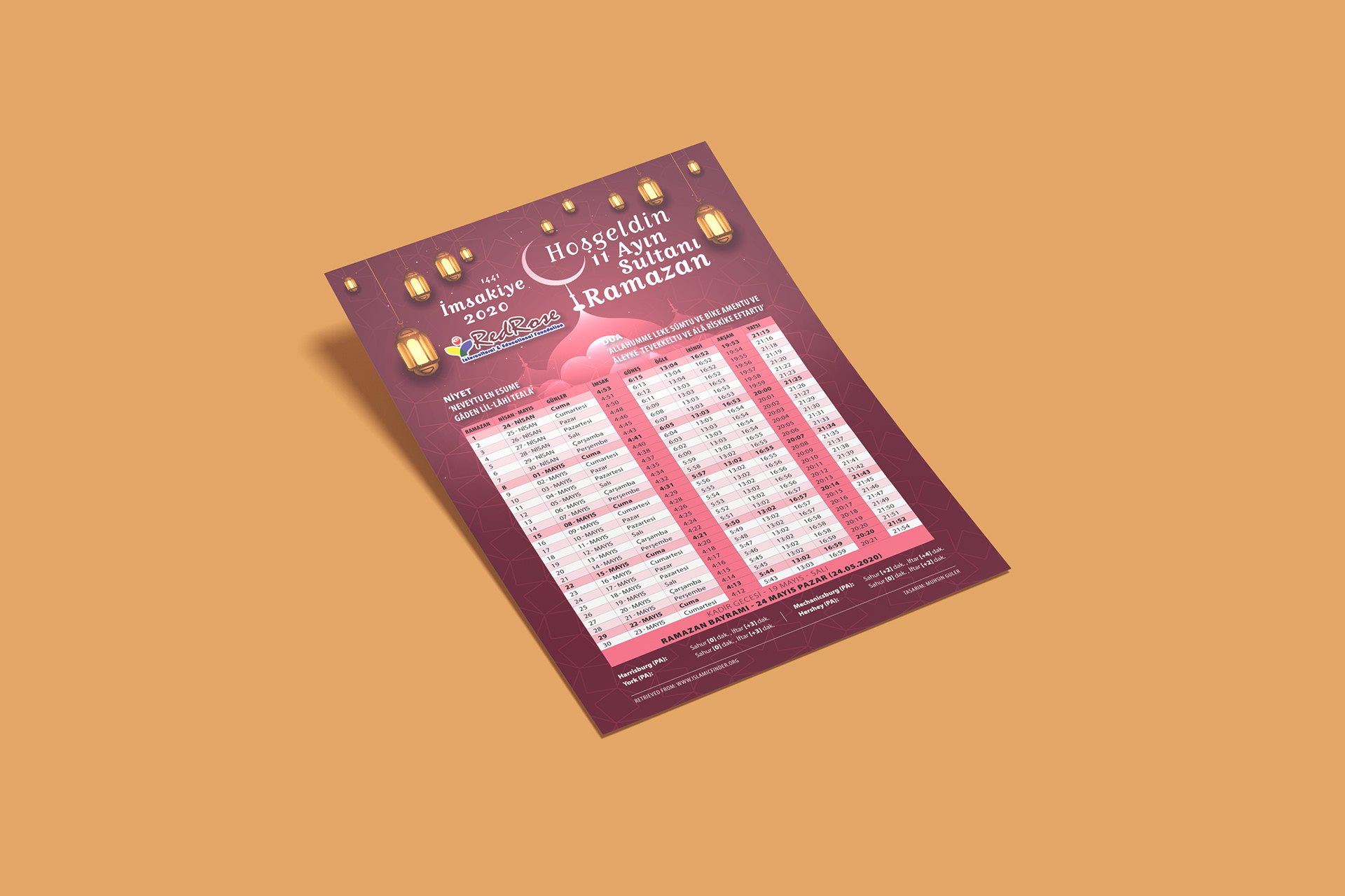 Ramadan Timetable for Foundation