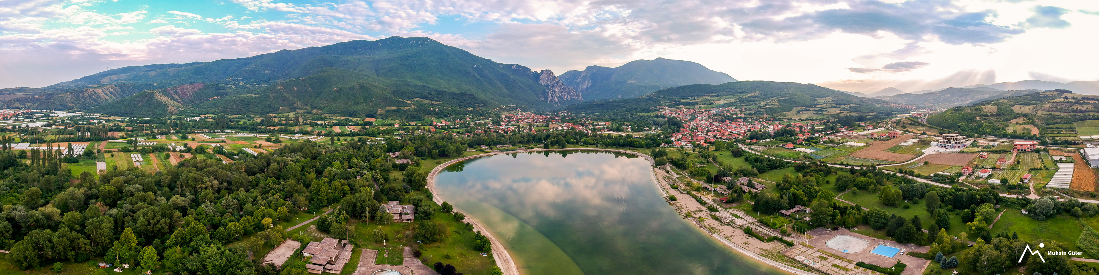 Panoramic Lake Treska in Skopje, North Macedonia - A Stunning Drone-Captured Photo