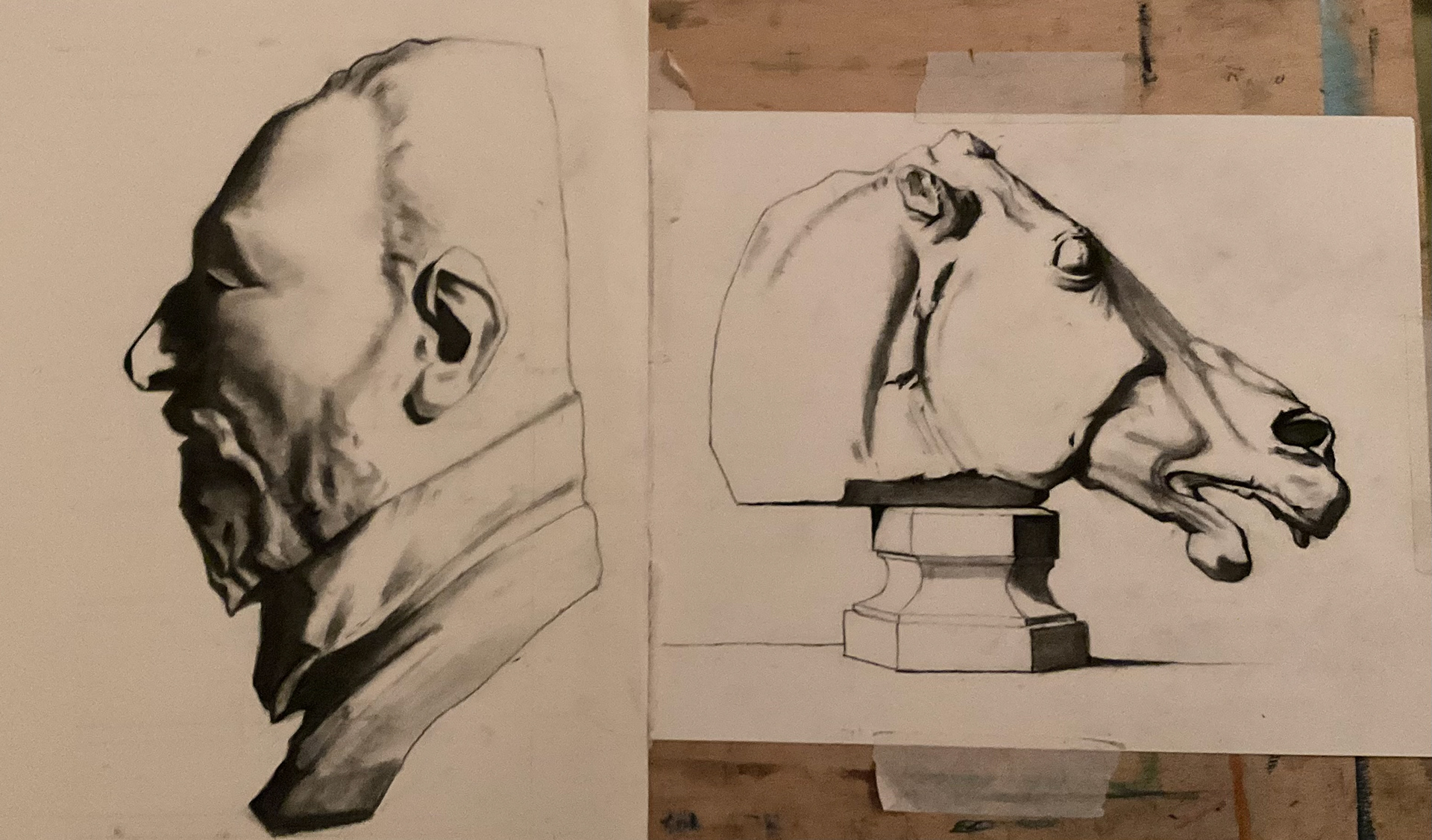 Bargue drawing at Ode2art academy 2022