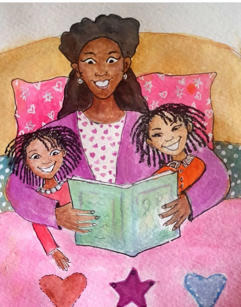 Reading time Watercolour 2019