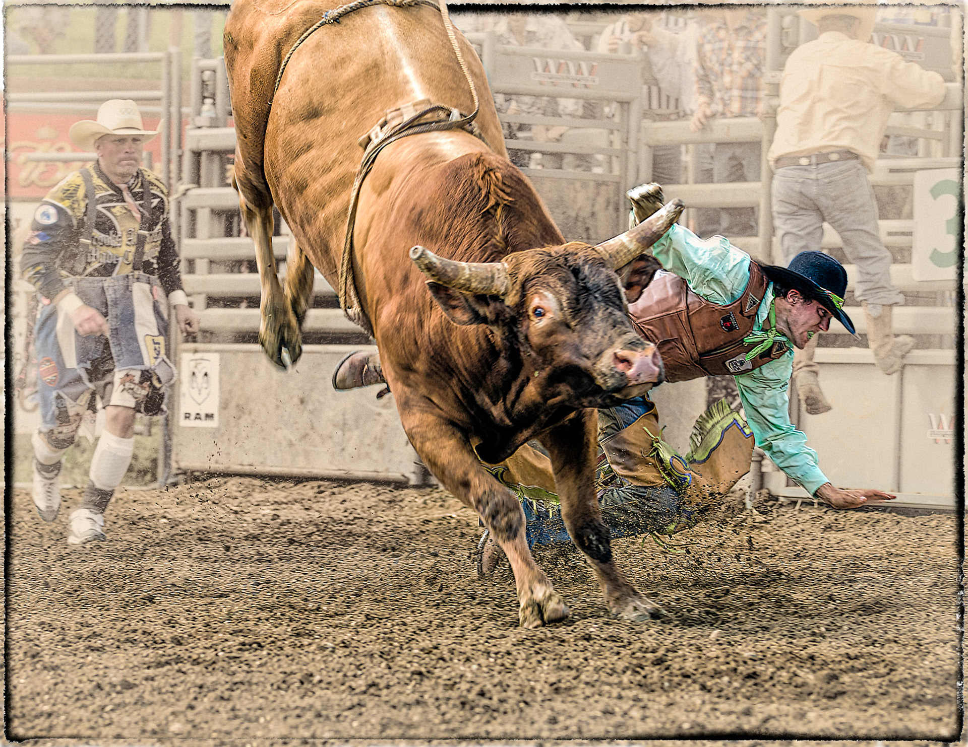 Rodeo Clown Approaches