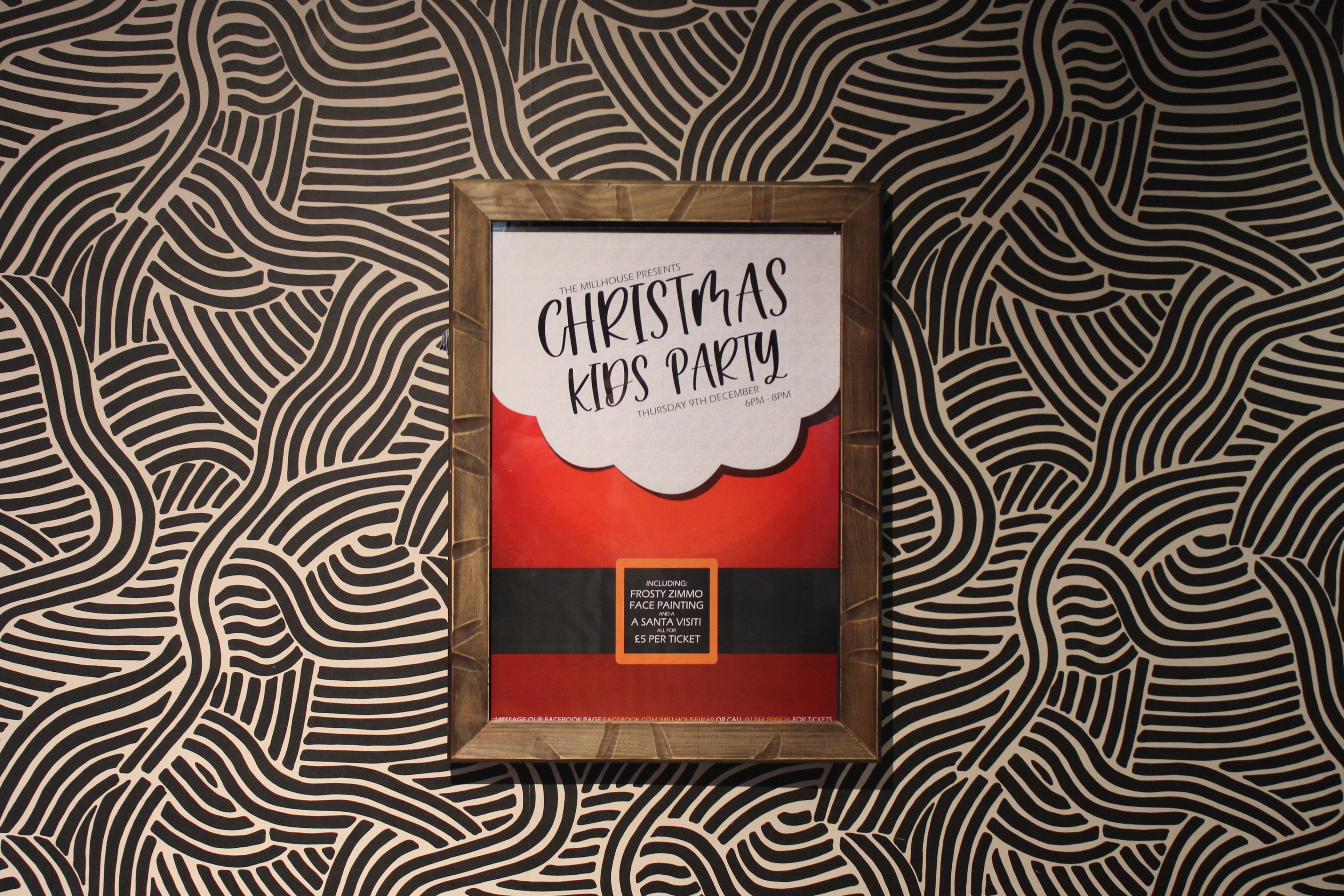 Christmas Kids Part | Digital Poster | Printed and Photographed in The Millhouse