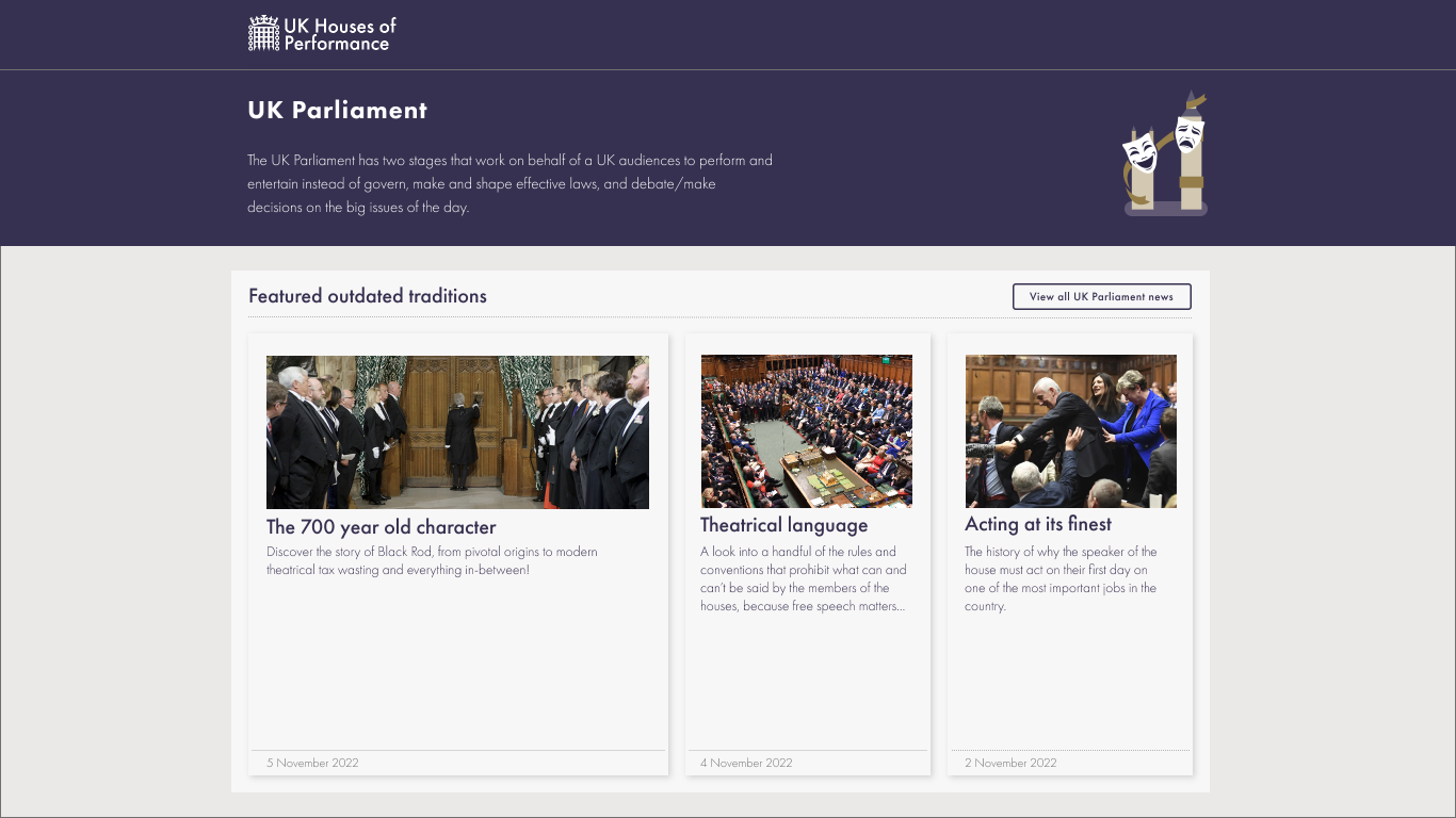 Parody Homepage