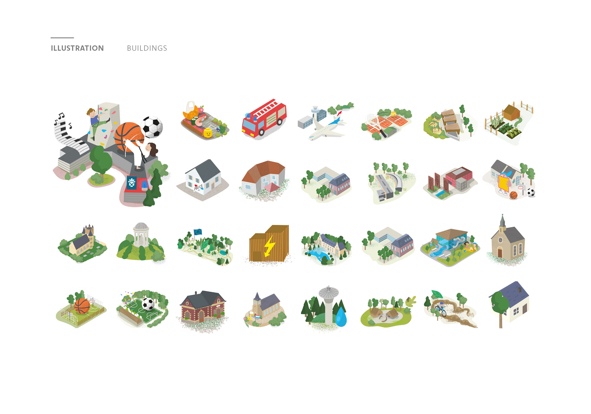 The illustration shows various buildings in Niederanven.